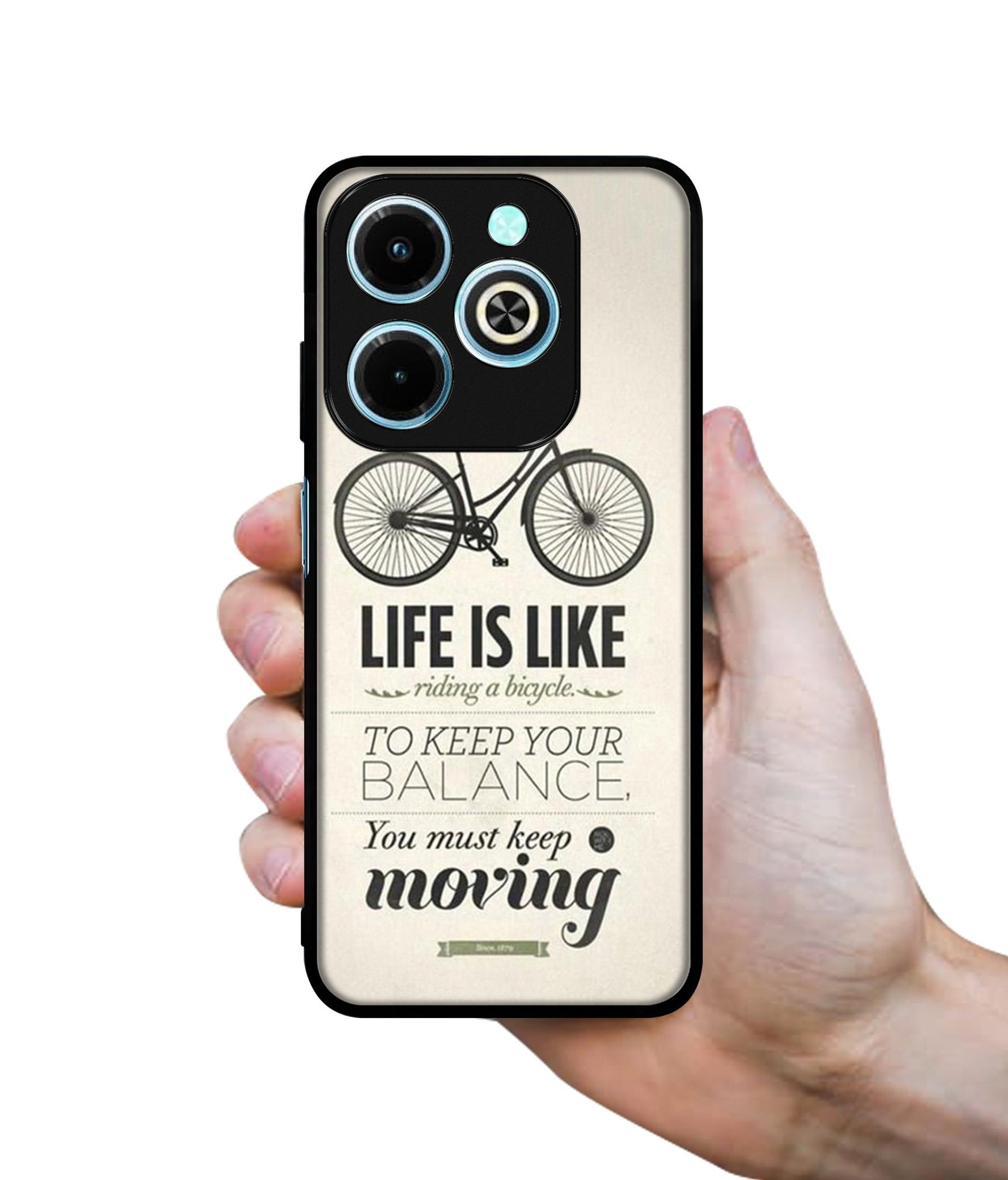 Life is Like Moving Designer 2D Printed Back Case Cover for Infinix Hot 40i 4G / Tecno Spark GO (2024) 4G