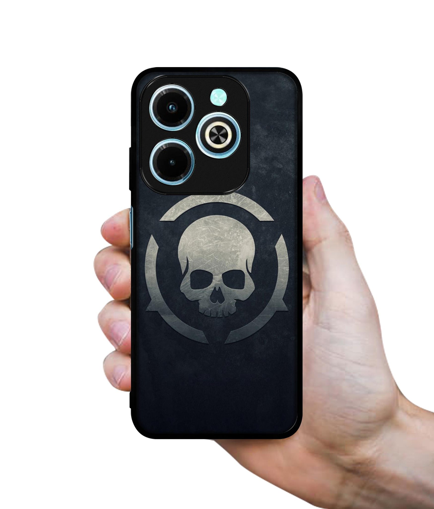 Skull Pattern Print Designer 2D Printed Back Case Cover for Infinix Hot 40i 4G / Tecno Spark GO (2024) 4G