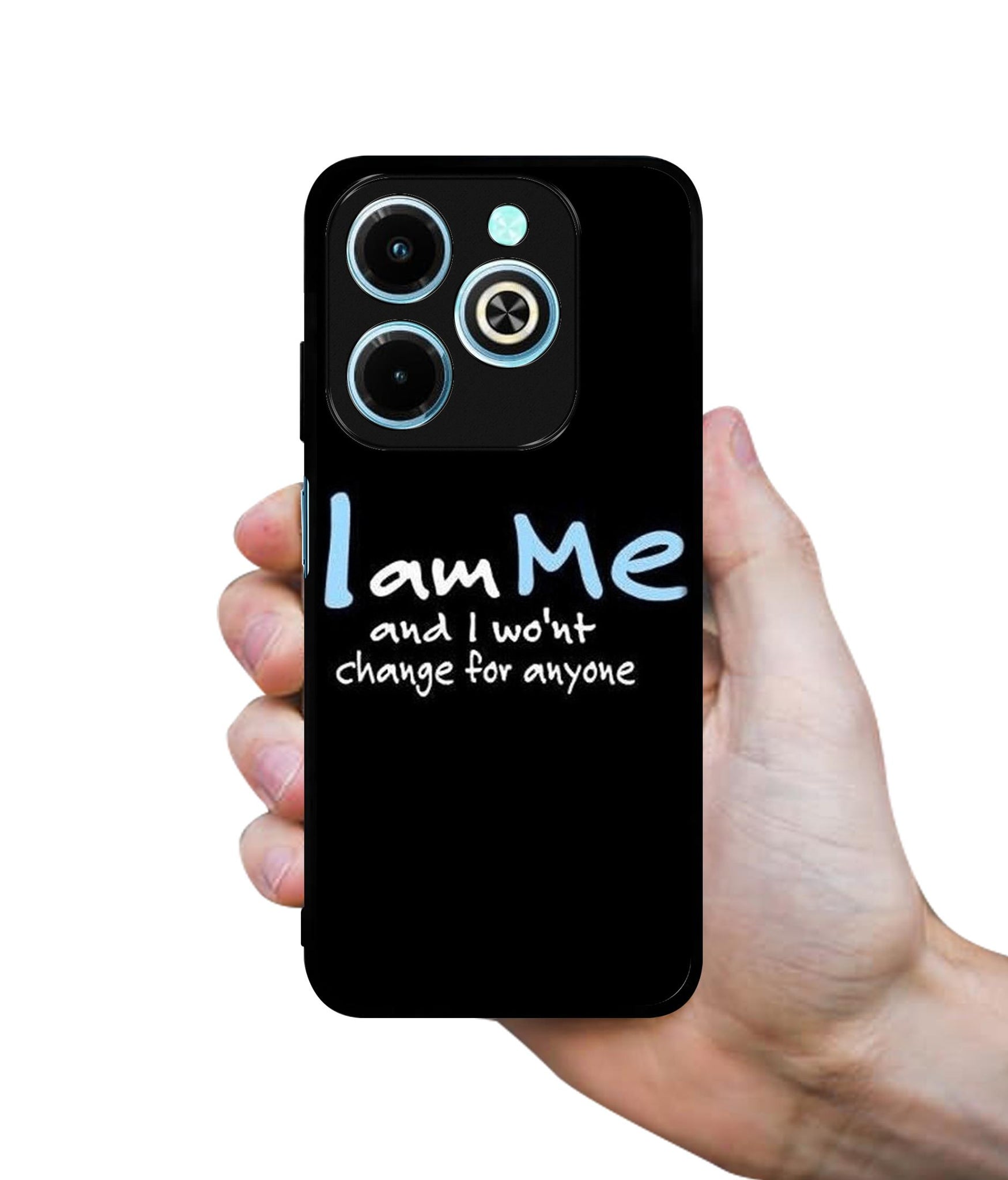 I Am Me Quotes Designer 2D Printed Back Case Cover for Infinix Hot 40i 4G / Tecno Spark GO (2024) 4G