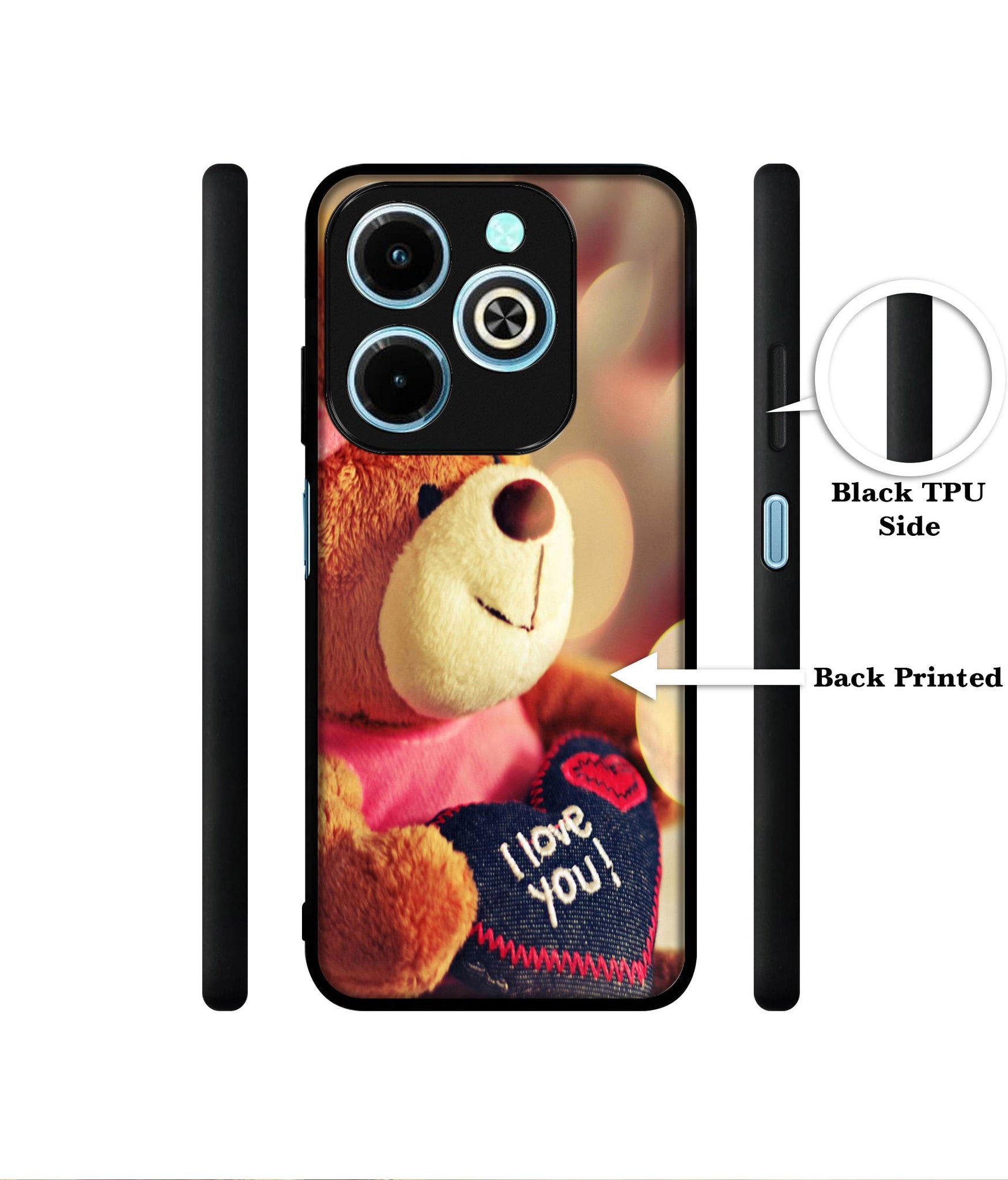 Teddy Bear Designer 2D Printed Back Case Cover for Infinix Hot 40i 4G / Tecno Spark GO (2024) 4G