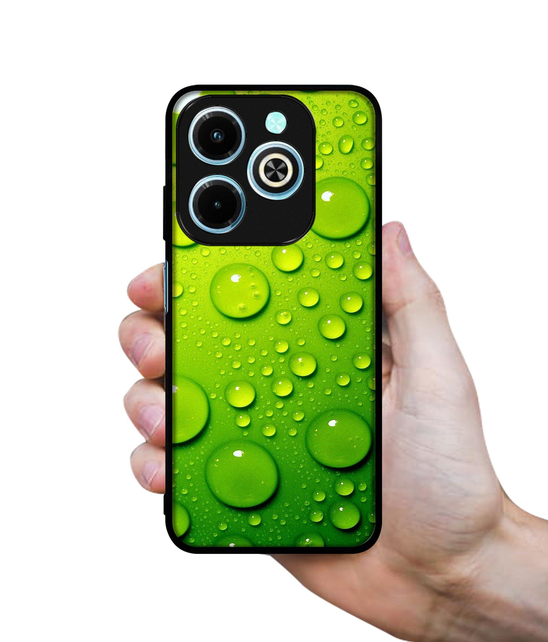 Green Bubbles Designer 2D Printed Back Case Cover for Infinix Hot 40i 4G / Tecno Spark GO (2024) 4G