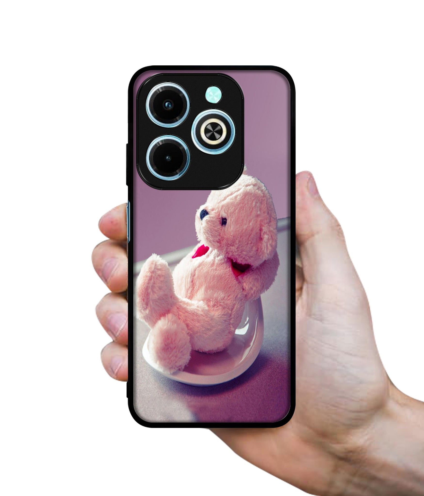 Cute Teddy Bear Designer 2D Printed Back Case Cover for Infinix Hot 40i 4G / Tecno Spark GO (2024) 4G