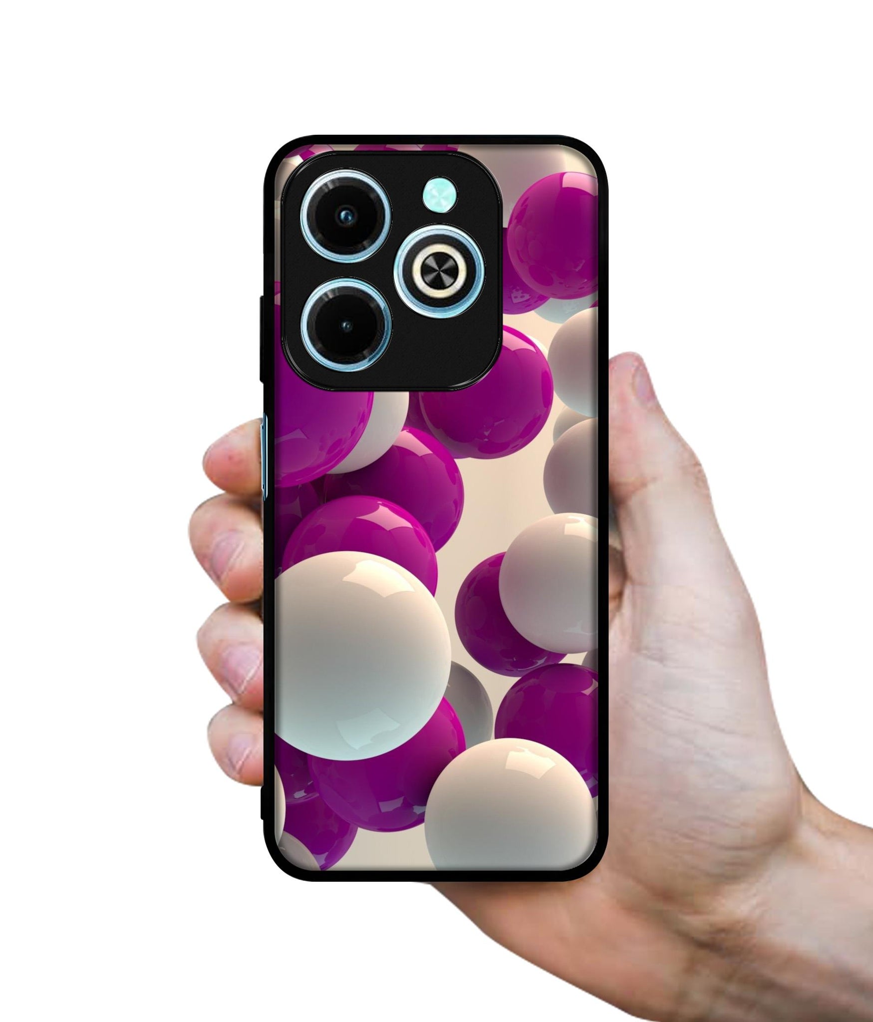 3D Balloons Designer 2D Printed Back Case Cover for Infinix Hot 40i 4G / Tecno Spark GO (2024) 4G