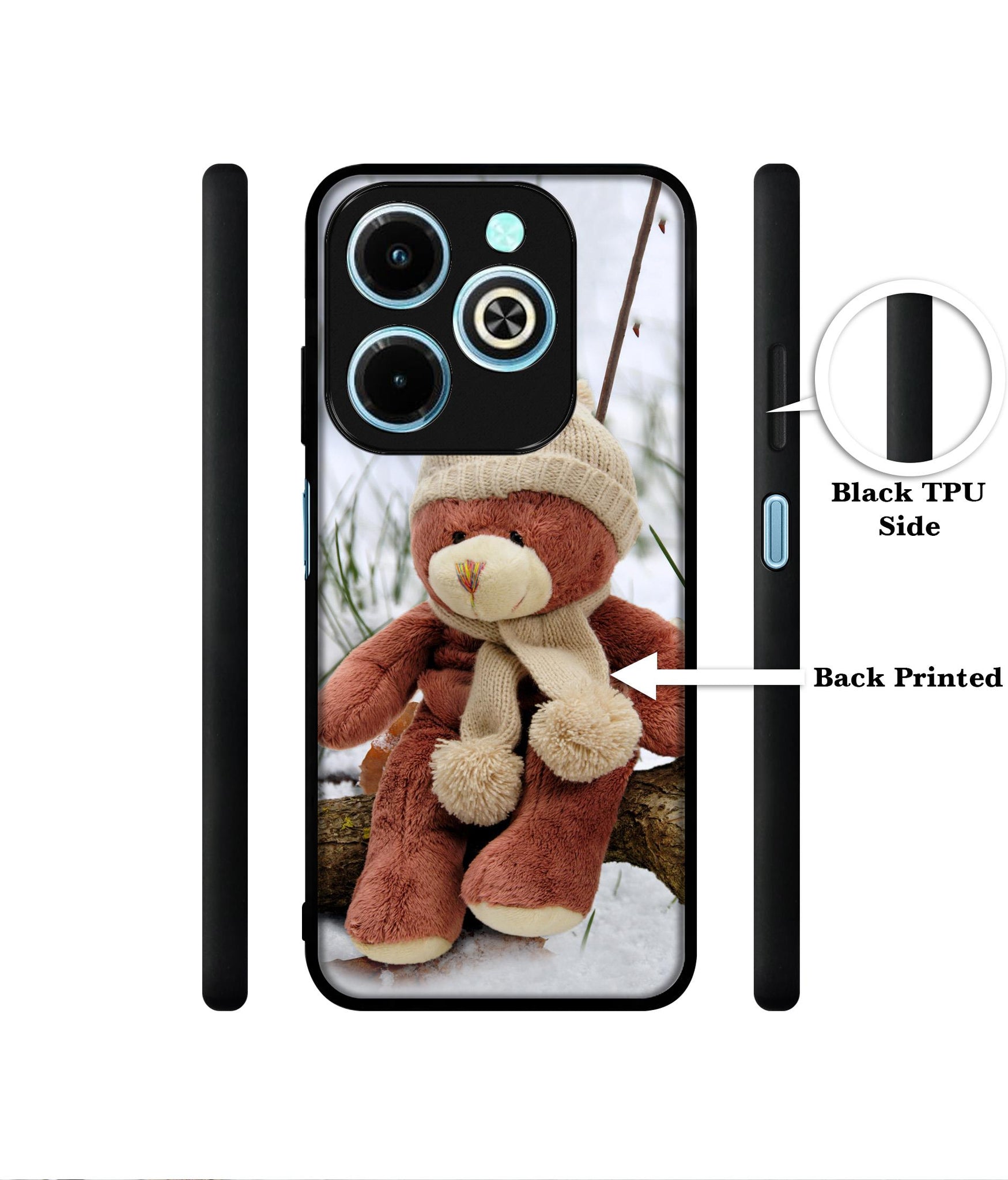 Woolen Bear Designer 2D Printed Back Case Cover for Infinix Hot 40i 4G / Tecno Spark GO (2024) 4G