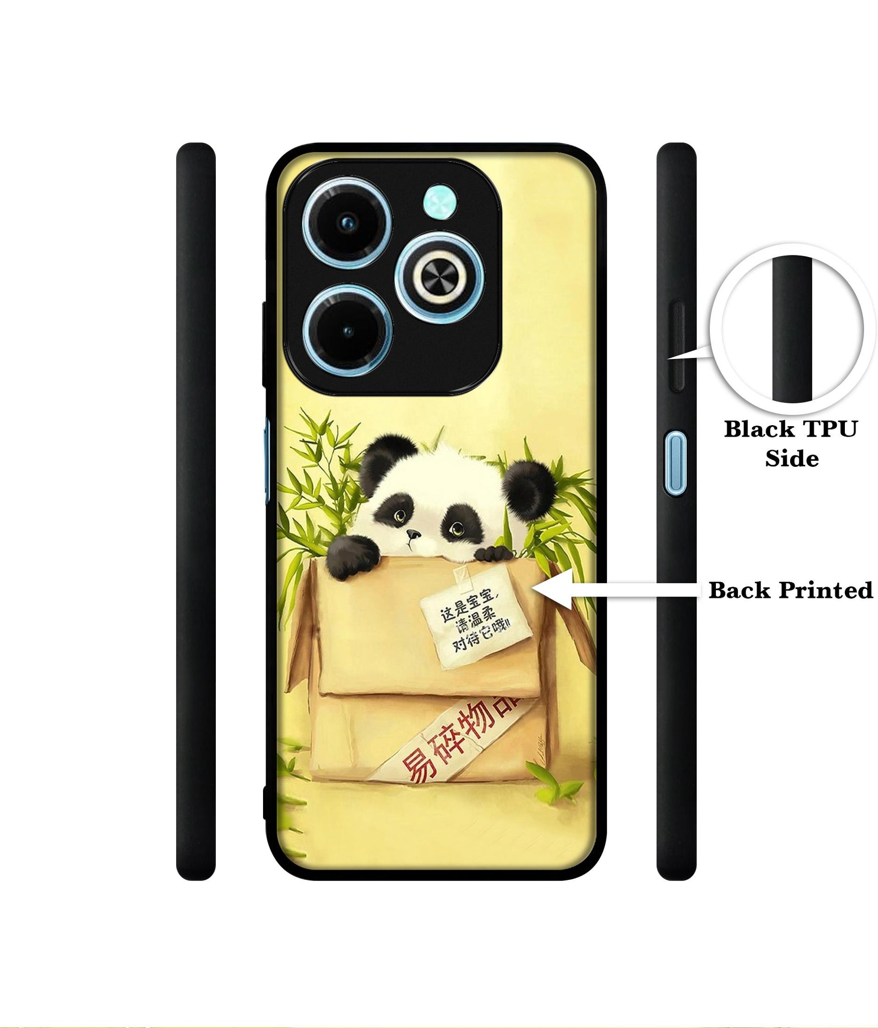 Panda In Box Designer 2D Printed Back Case Cover for Infinix Hot 40i 4G / Tecno Spark GO (2024) 4G