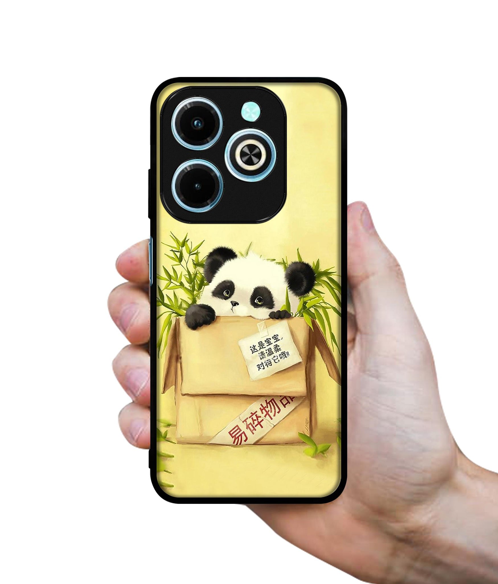 Panda In Box Designer 2D Printed Back Case Cover for Infinix Hot 40i 4G / Tecno Spark GO (2024) 4G