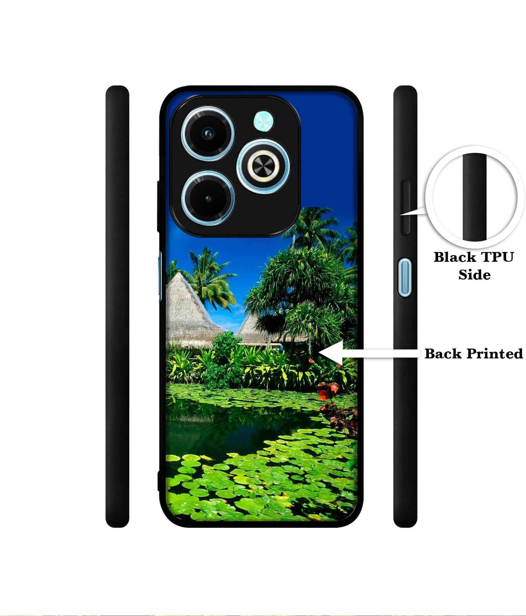 Tropics Water Designer 2D Printed Back Case Cover for Infinix Hot 40i 4G / Tecno Spark GO (2024) 4G