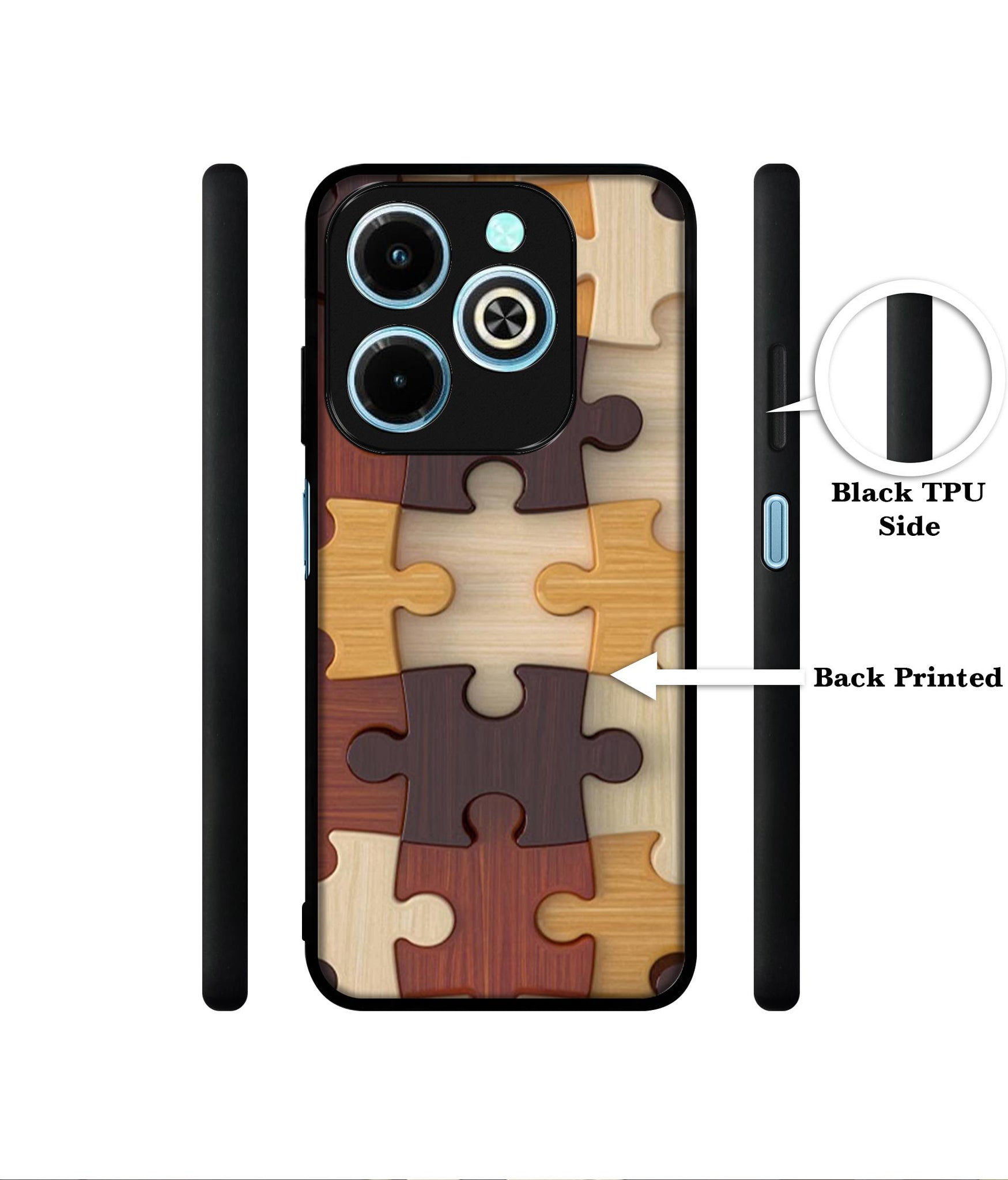 Puzzle Pattern Designer 2D Printed Back Case Cover for Infinix Hot 40i 4G / Tecno Spark GO (2024) 4G