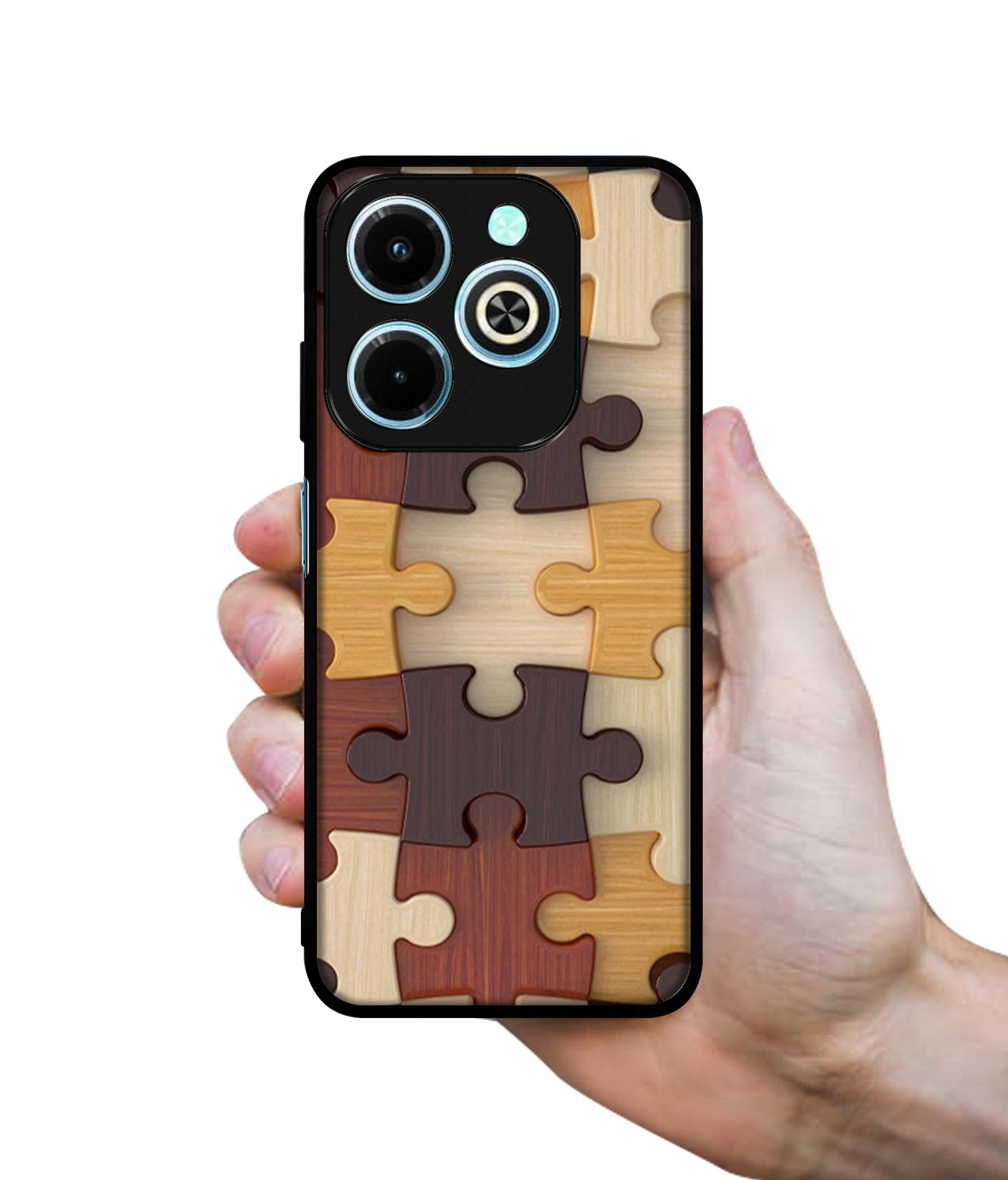 Puzzle Pattern Designer 2D Printed Back Case Cover for Infinix Hot 40i 4G / Tecno Spark GO (2024) 4G