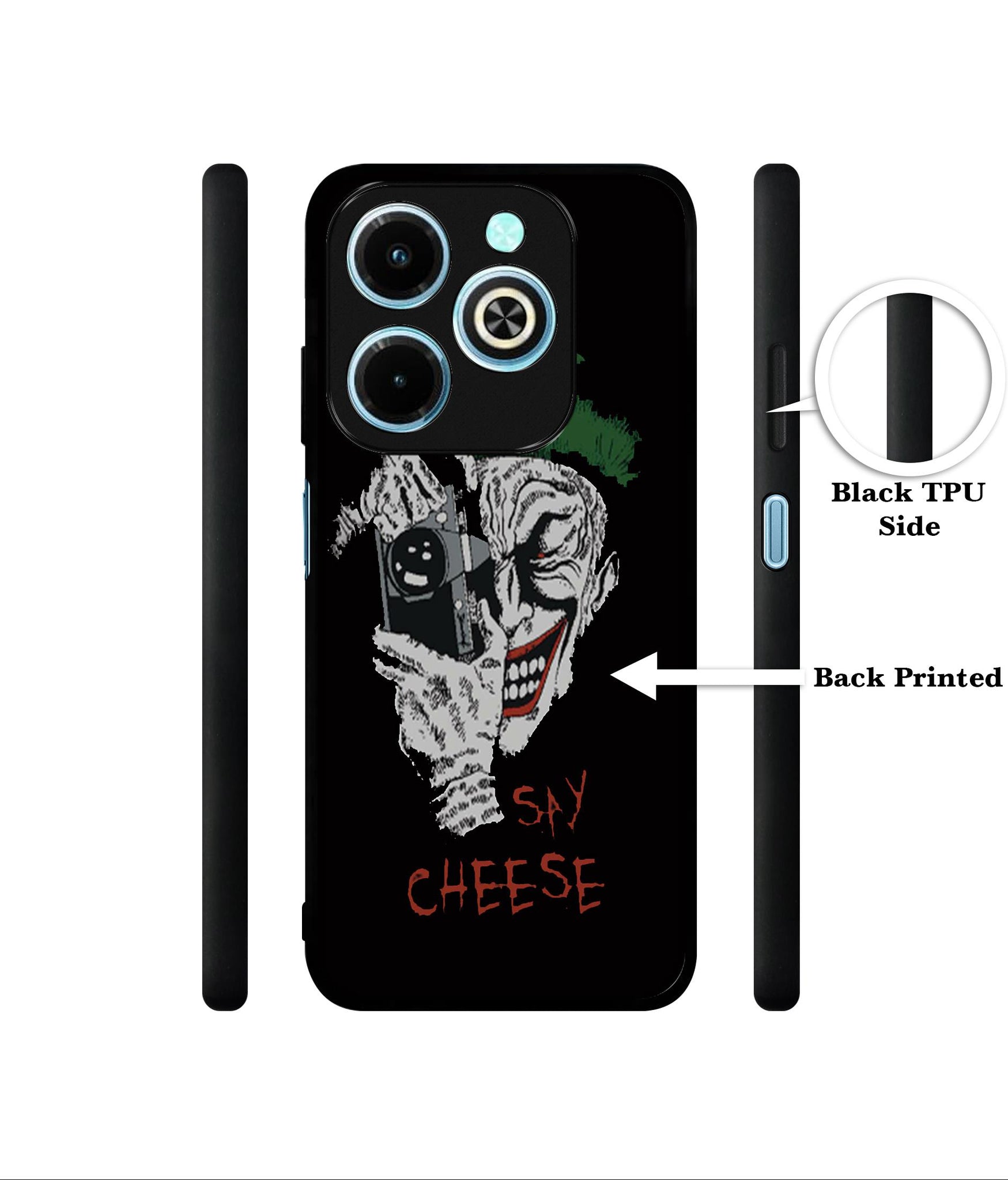 Joker Say Cheese Designer 2D Printed Back Case Cover for Infinix Hot 40i 4G / Tecno Spark GO (2024) 4G