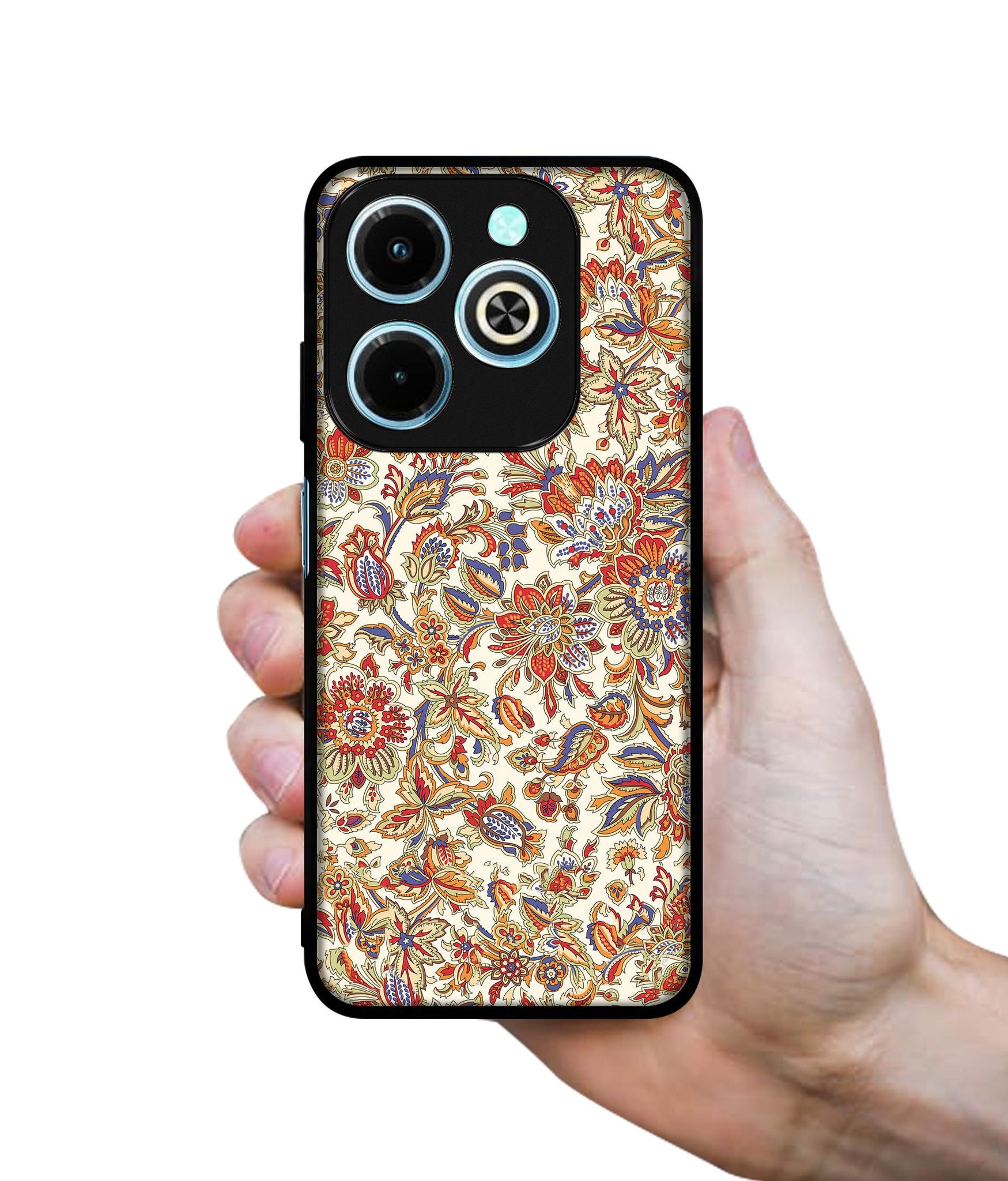 Floral Designer 2D Printed Back Case Cover for Infinix Hot 40i 4G / Tecno Spark GO (2024) 4G