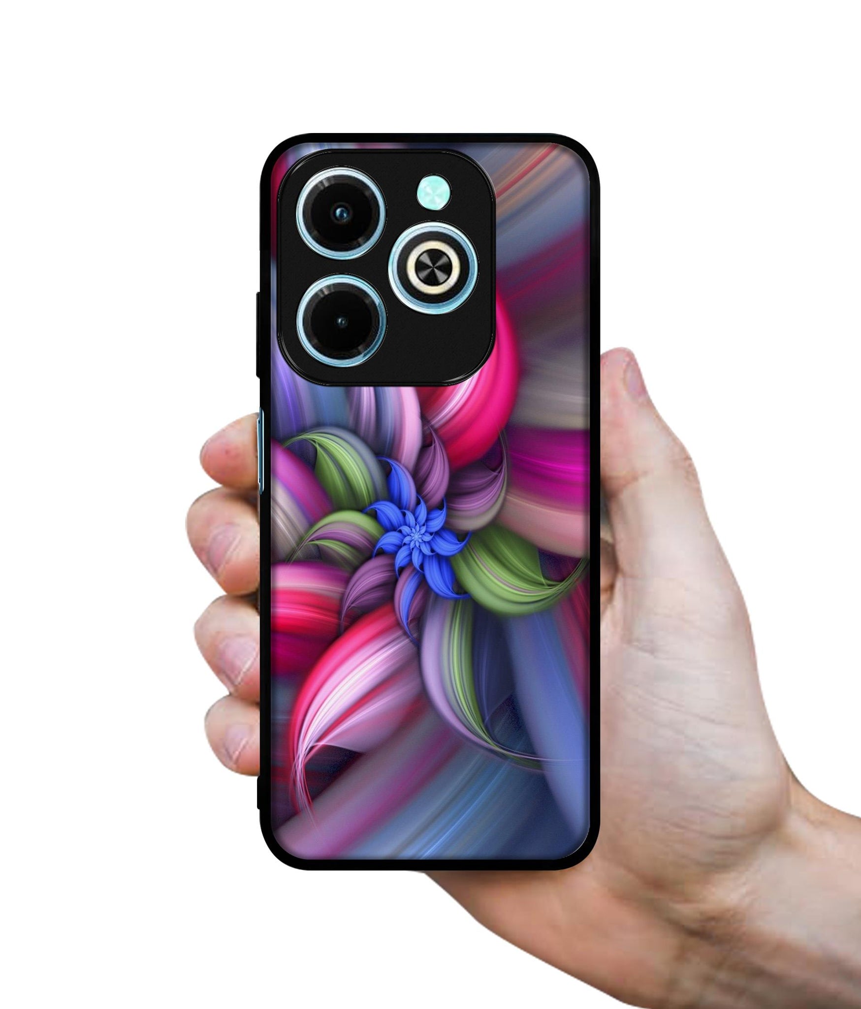 Colorful Flower Designer 2D Printed Back Case Cover for Infinix Hot 40i 4G / Tecno Spark GO (2024) 4G