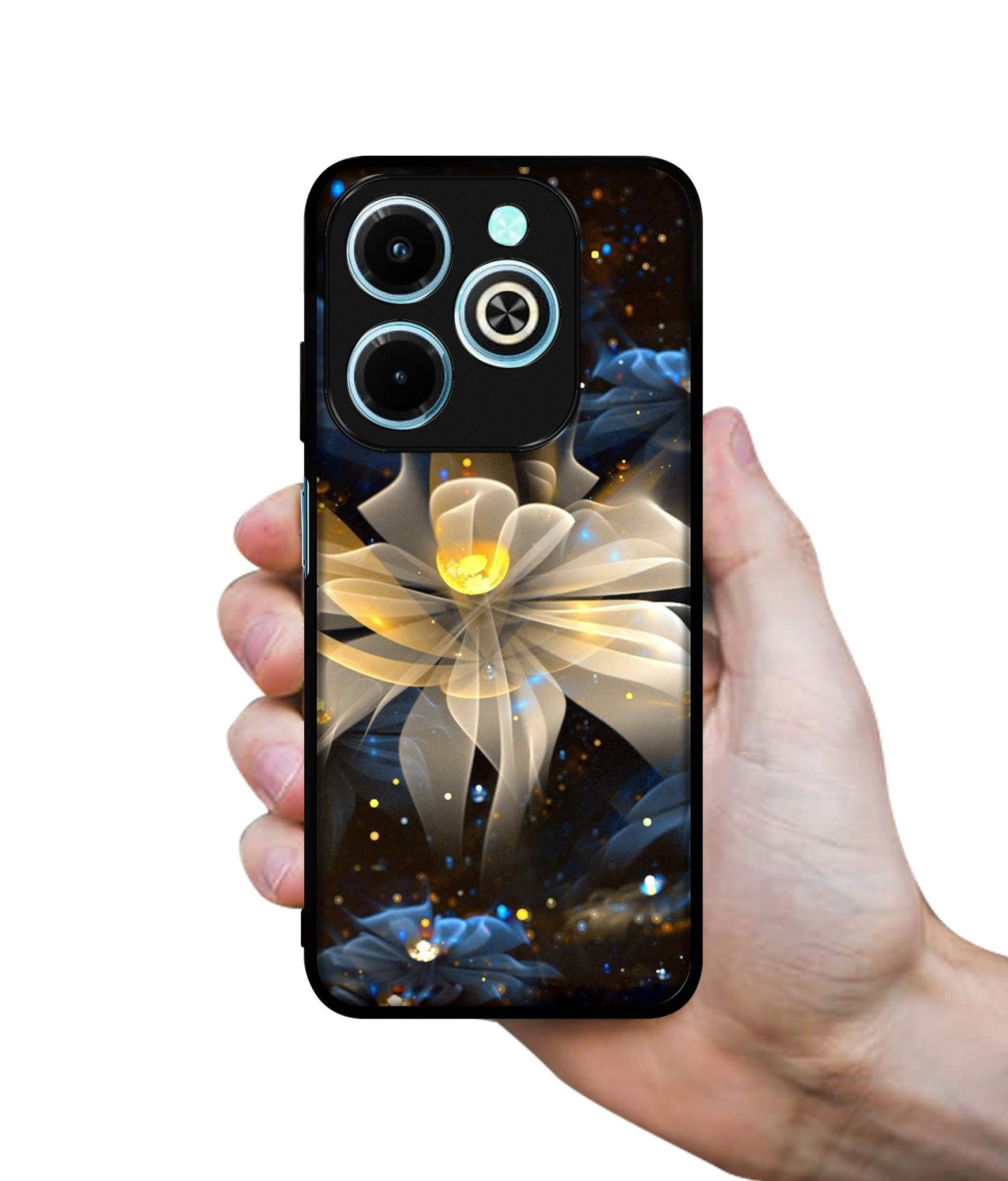 Art Flower Designer 2D Printed Back Case Cover for Infinix Hot 40i 4G / Tecno Spark GO (2024) 4G