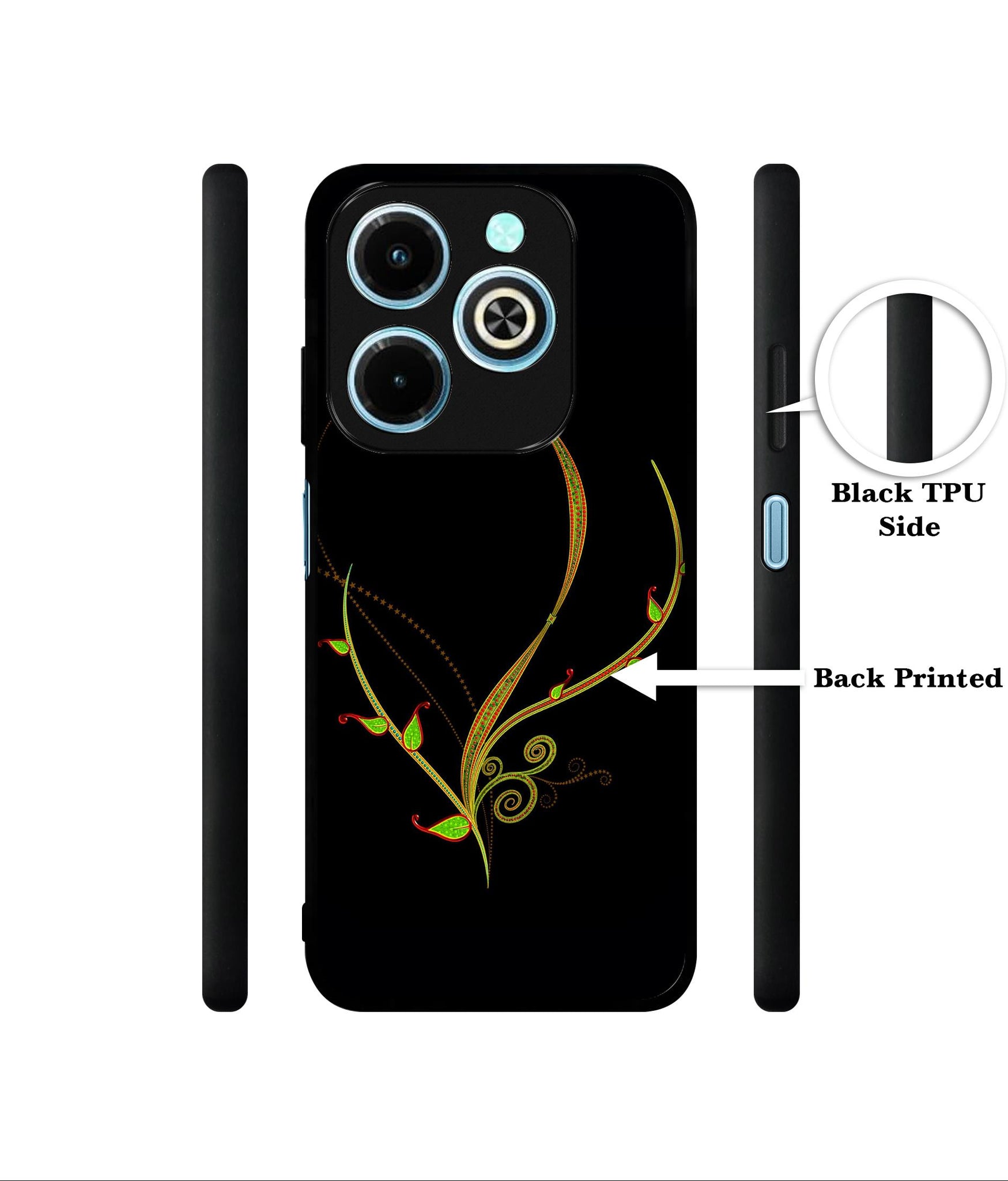 Yellow Pattern Designer 2D Printed Back Case Cover for Infinix Hot 40i 4G / Tecno Spark GO (2024) 4G