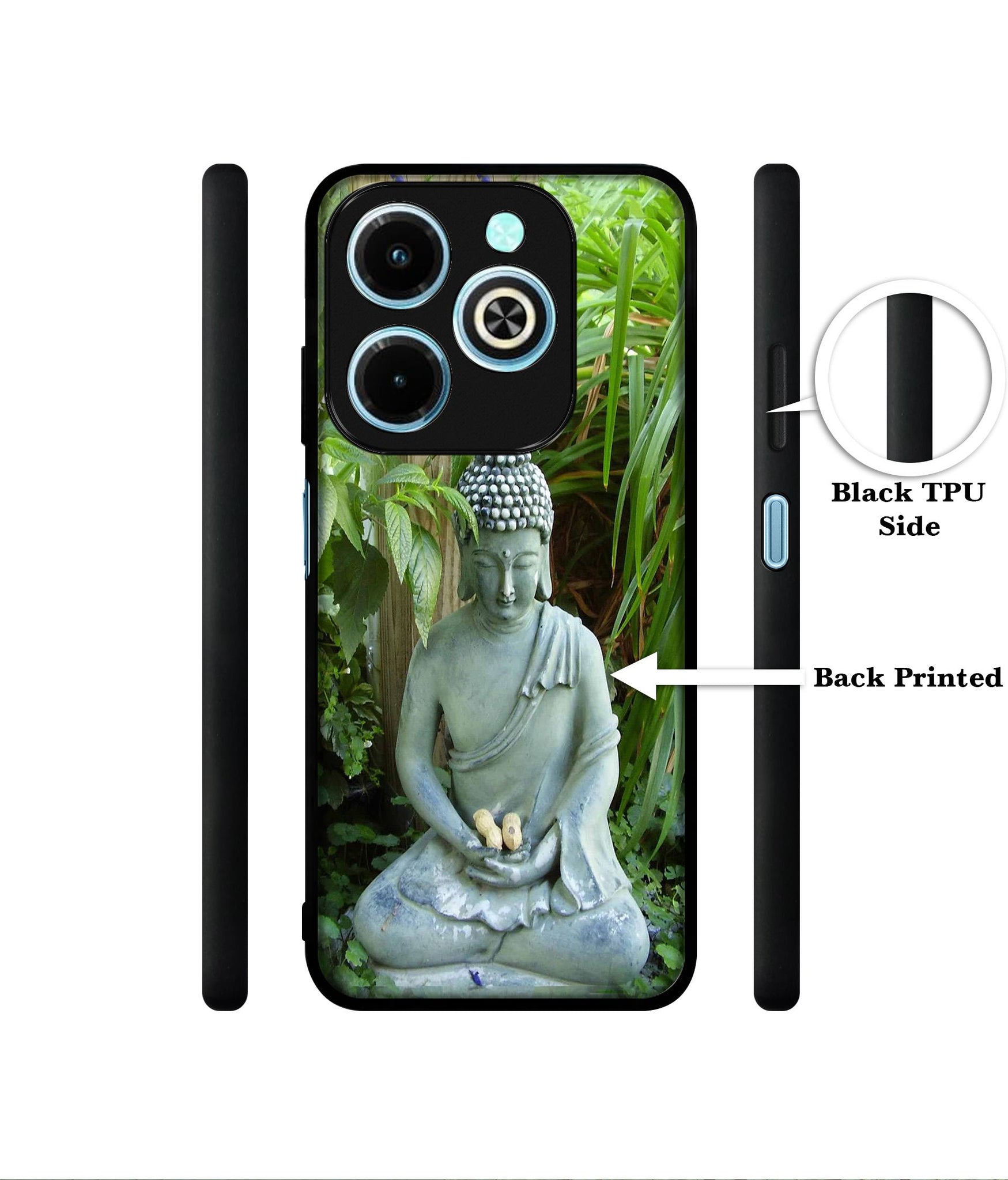 Buddhism Designer 2D Printed Back Case Cover for Infinix Hot 40i 4G / Tecno Spark GO (2024) 4G