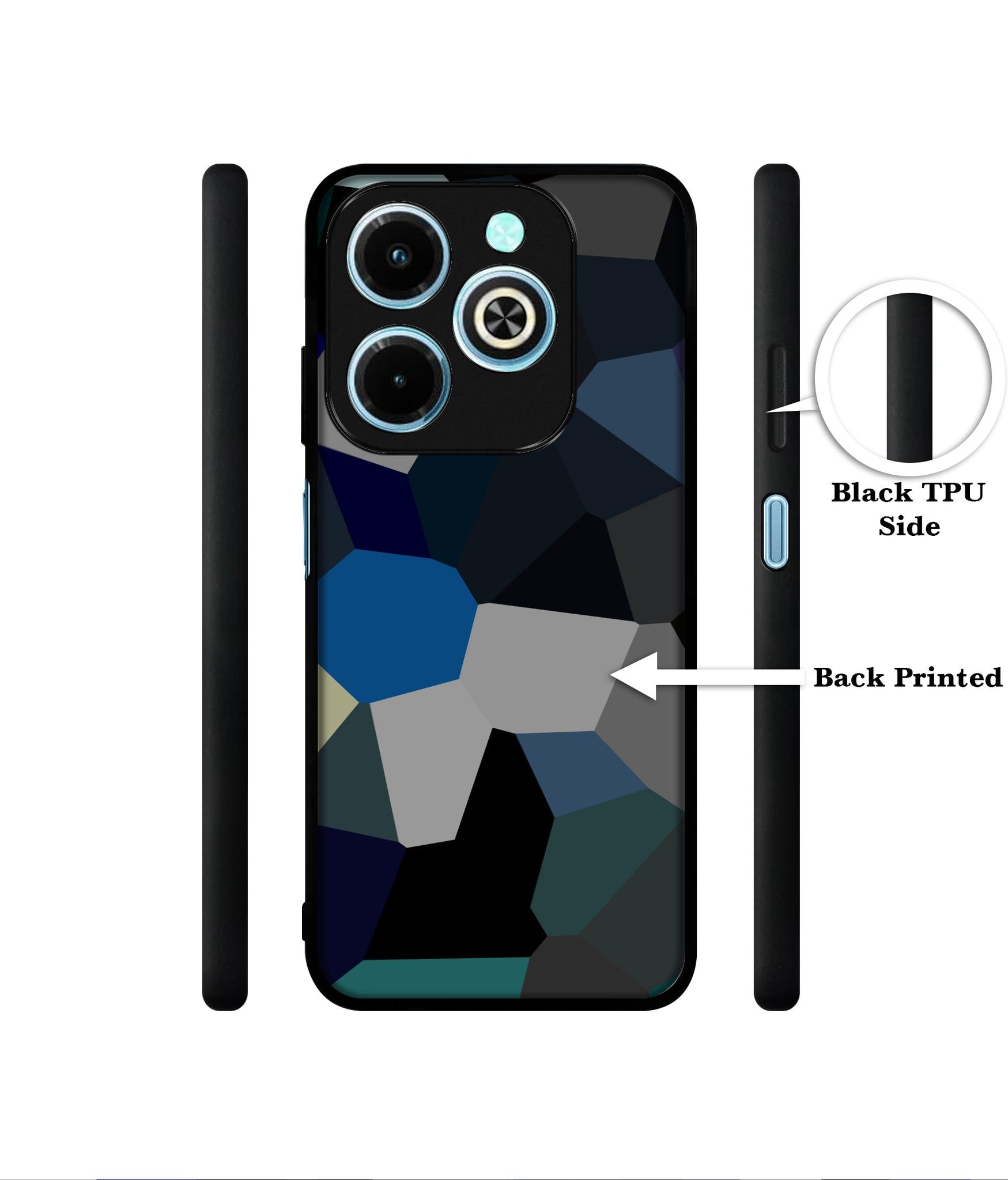 Mathematical Shape Designer 2D Printed Back Case Cover for Infinix Hot 40i 4G / Tecno Spark GO (2024) 4G