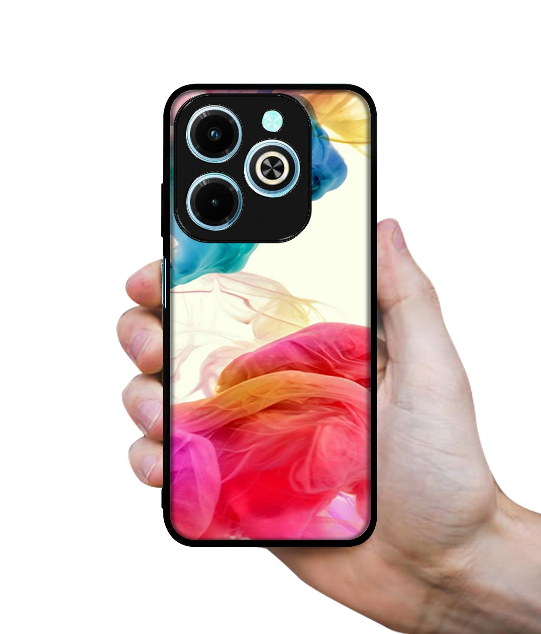 Colored Smoke Designer 2D Printed Back Case Cover for Infinix Hot 40i 4G / Tecno Spark GO (2024) 4G