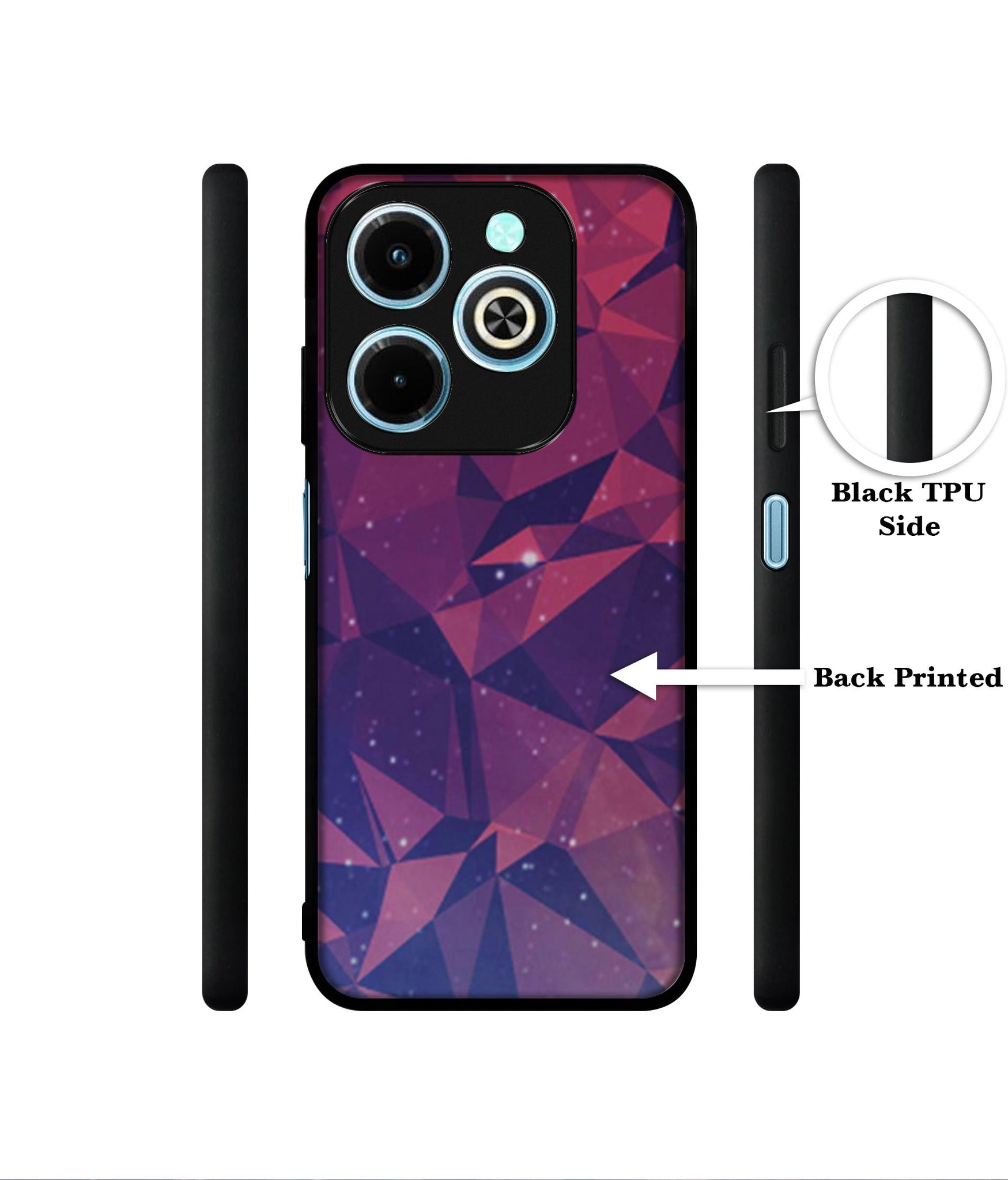 Bad Color Shape Designer 2D Printed Back Case Cover for Infinix Hot 40i 4G / Tecno Spark GO (2024) 4G