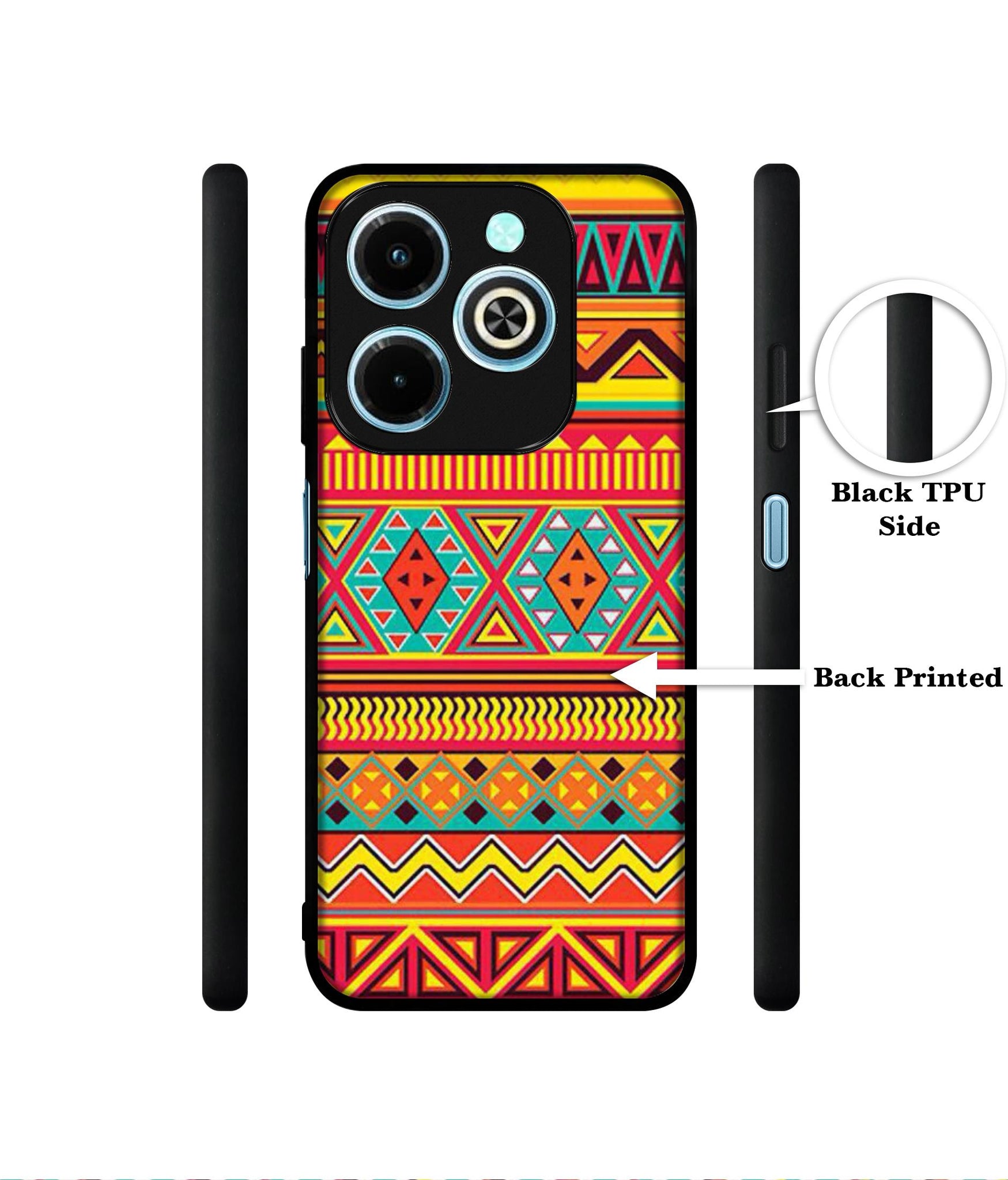 Artistic Rangoli Designer 2D Printed Back Case Cover for Infinix Hot 40i 4G / Tecno Spark GO (2024) 4G