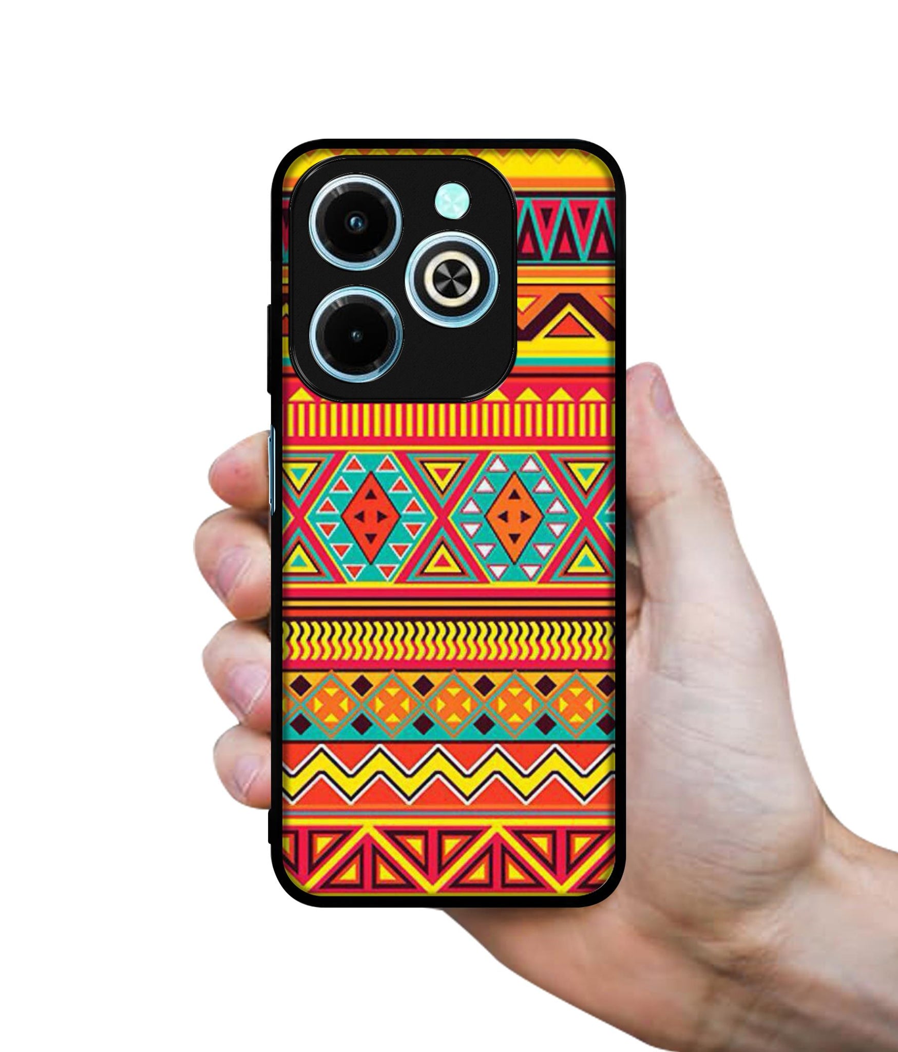 Artistic Rangoli Designer 2D Printed Back Case Cover for Infinix Hot 40i 4G / Tecno Spark GO (2024) 4G