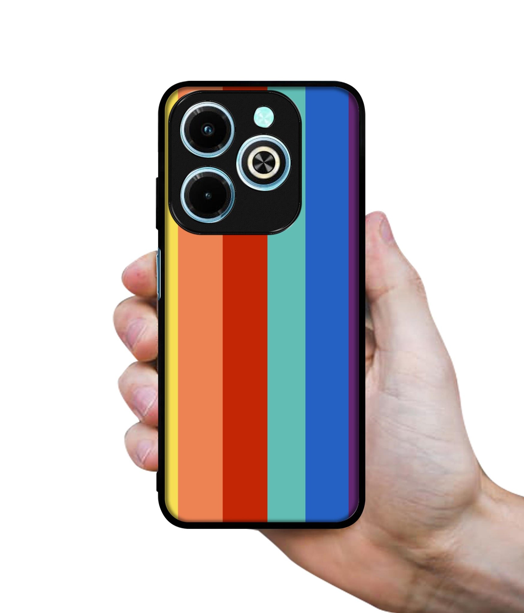 Rainbow Colors Designer 2D Printed Back Case Cover for Infinix Hot 40i 4G / Tecno Spark GO (2024) 4G