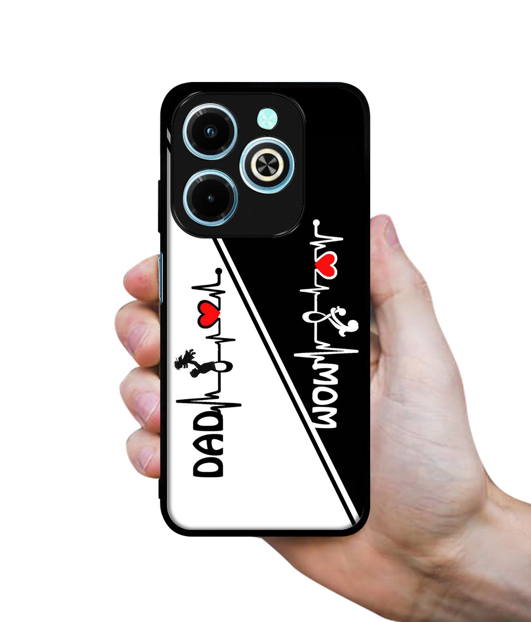 Mom and Dad Lover Designer 2D Printed Back Case Cover for Infinix Hot 40i 4G / Tecno Spark GO (2024) 4G