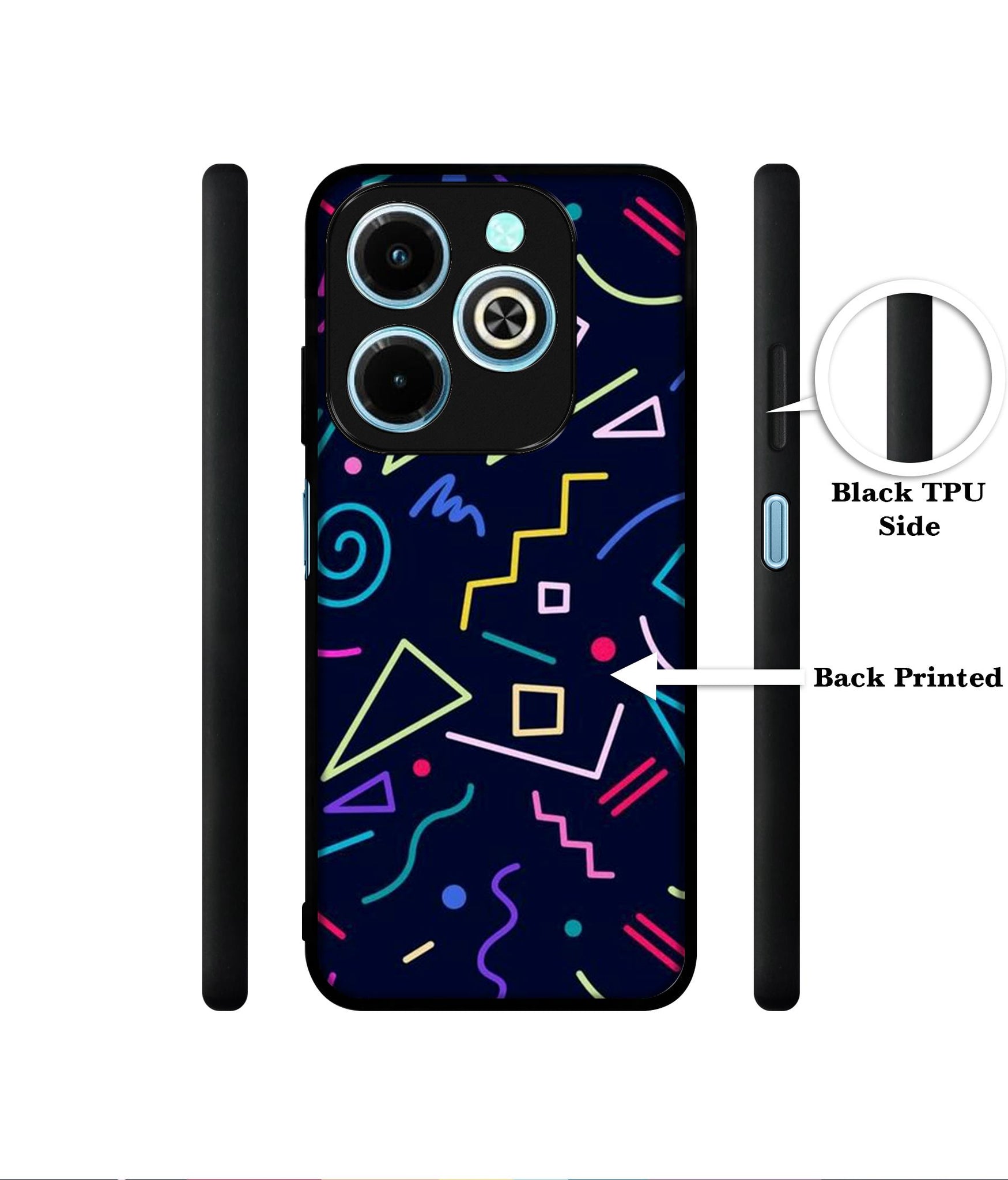 Retro Abstract Designer 2D Printed Back Case Cover for Infinix Hot 40i 4G / Tecno Spark GO (2024) 4G