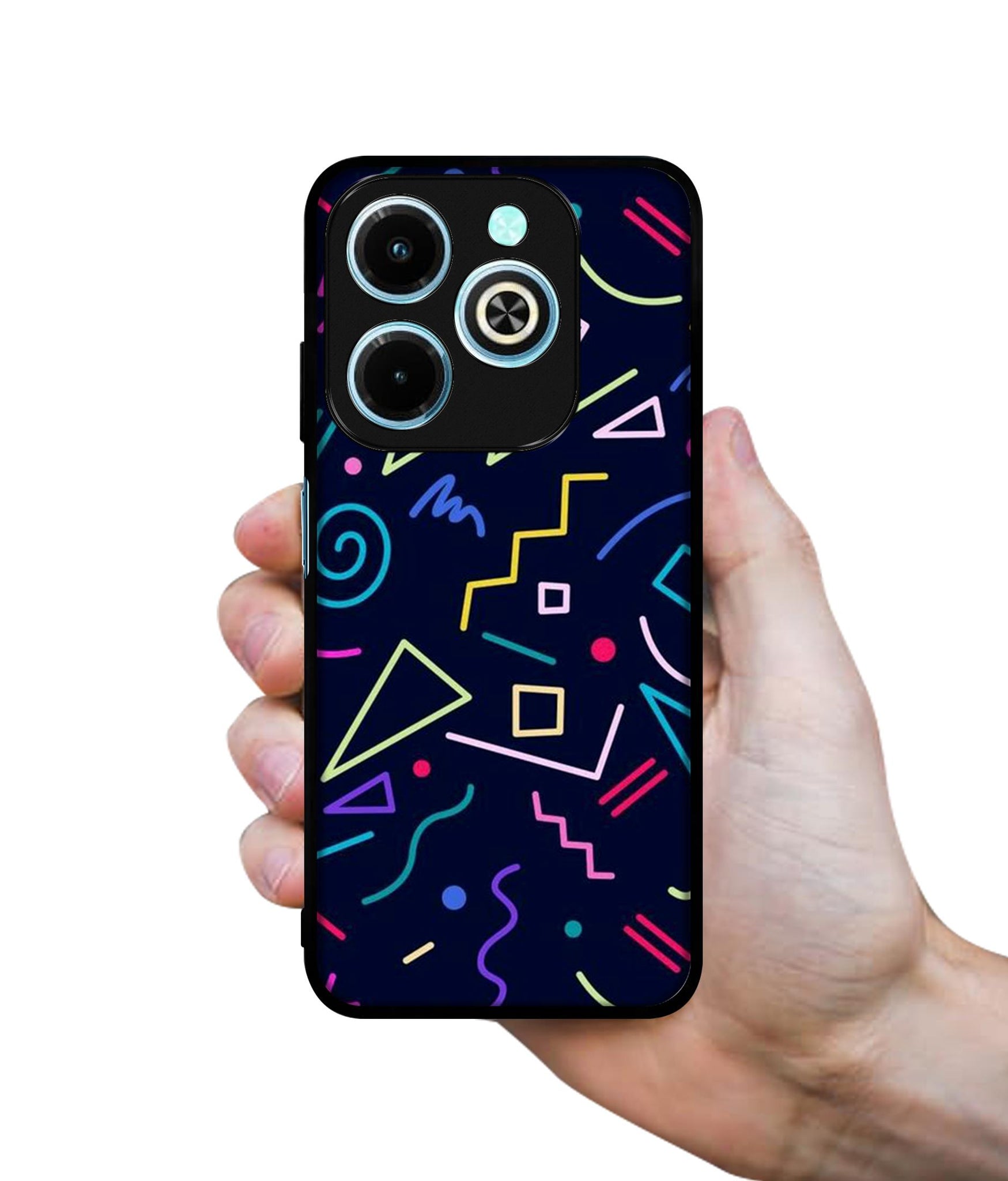 Retro Abstract Designer 2D Printed Back Case Cover for Infinix Hot 40i 4G / Tecno Spark GO (2024) 4G