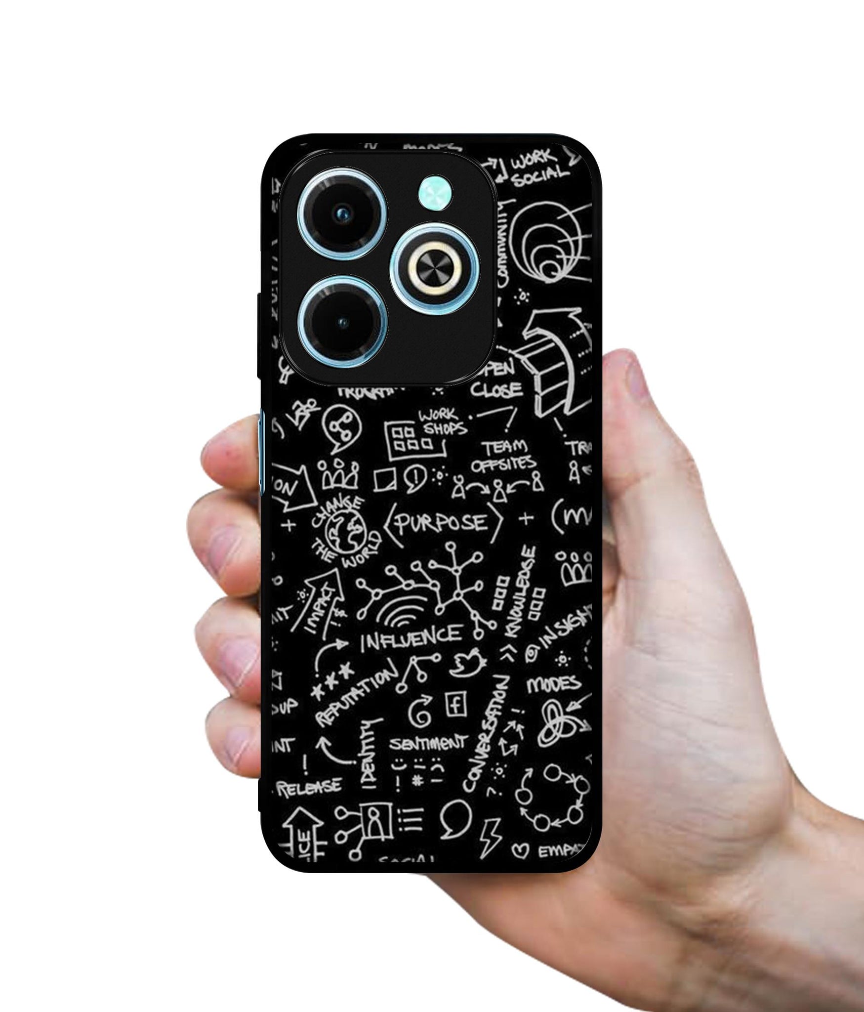 Formulas Designer 2D Printed Back Case Cover for Infinix Hot 40i 4G / Tecno Spark GO (2024) 4G