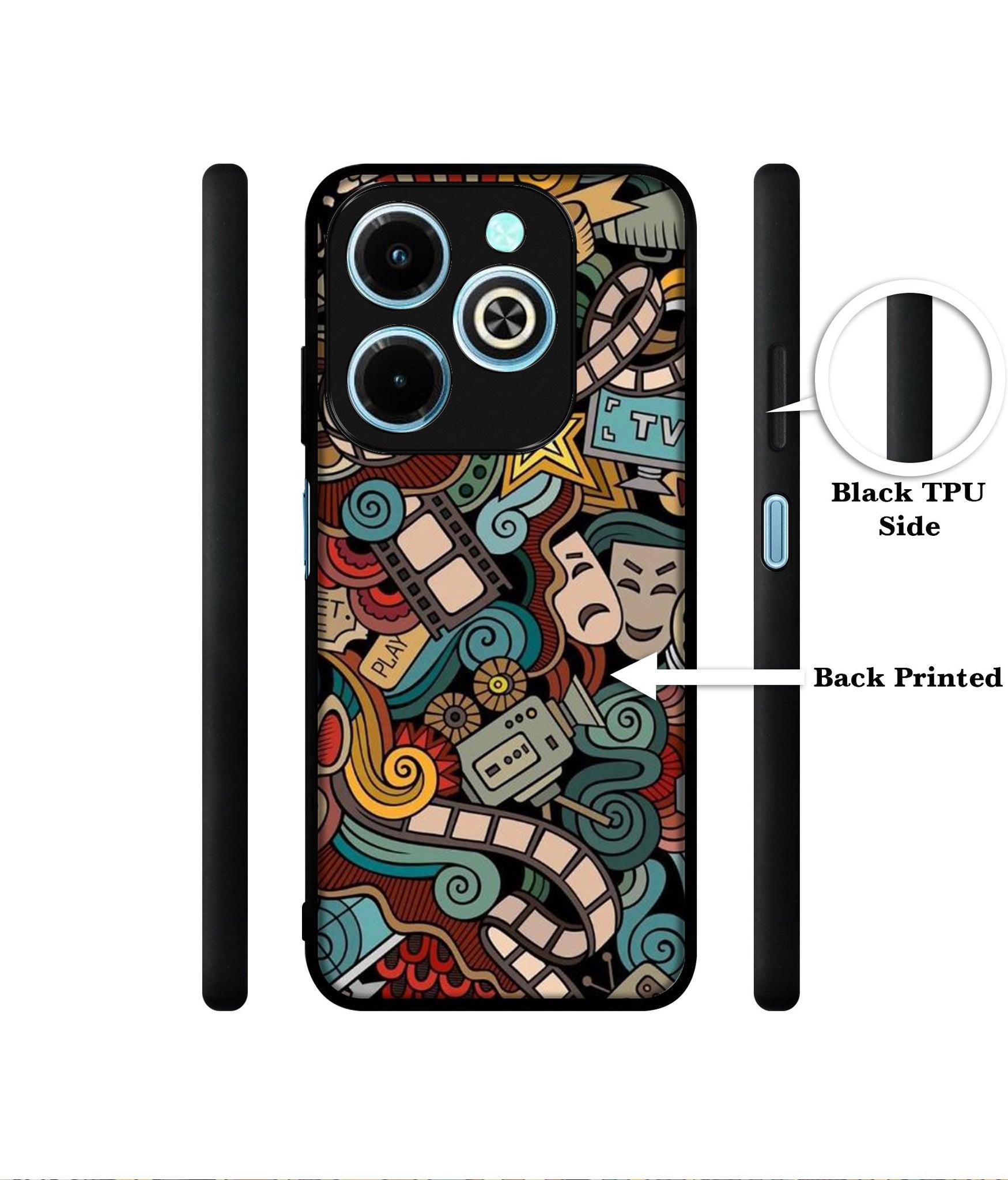 Movies Designer 2D Printed Back Case Cover for Infinix Hot 40i 4G / Tecno Spark GO (2024) 4G