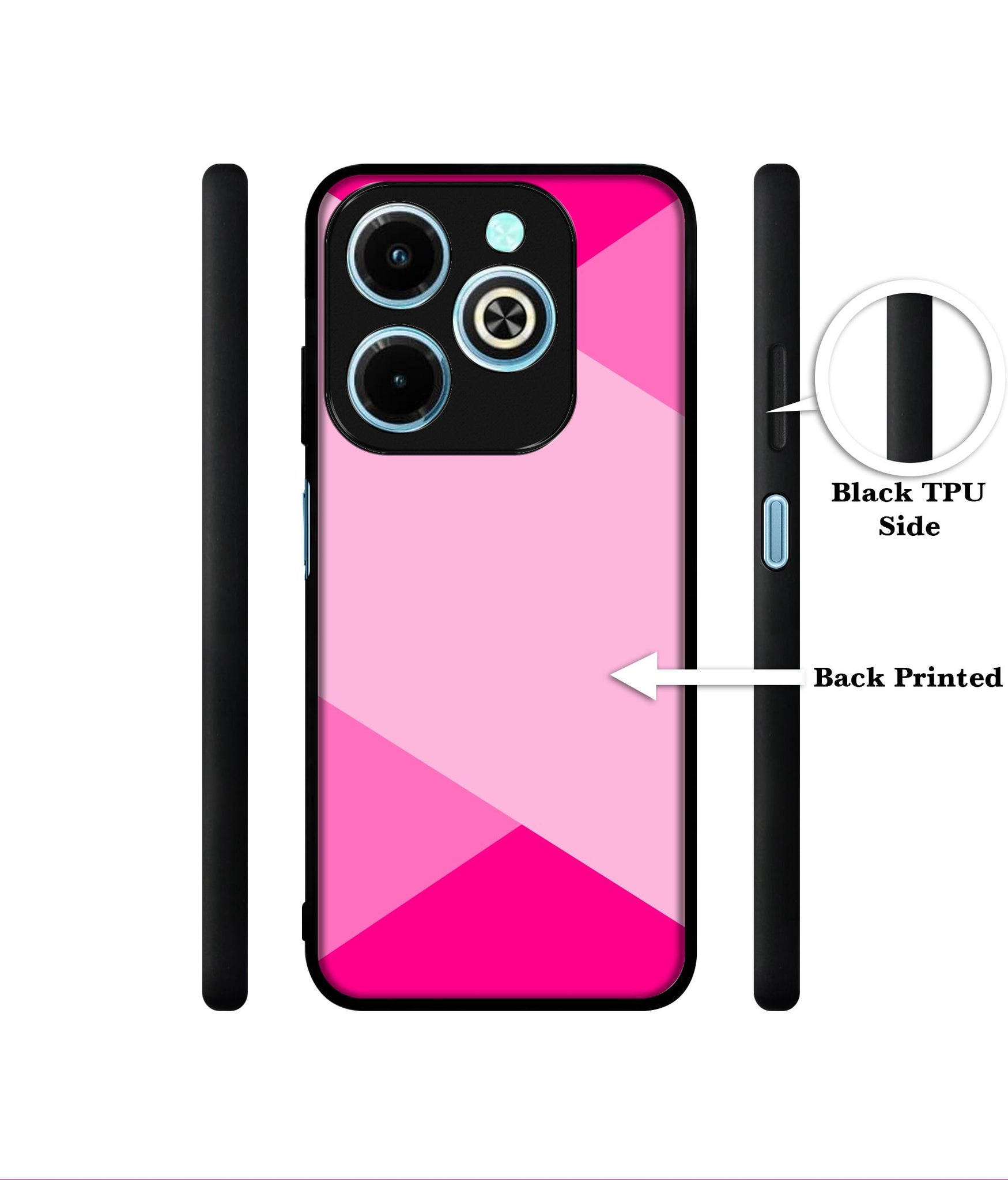 Pink Cross Vector Designer 2D Printed Back Case Cover for Infinix Hot 40i 4G / Tecno Spark GO (2024) 4G