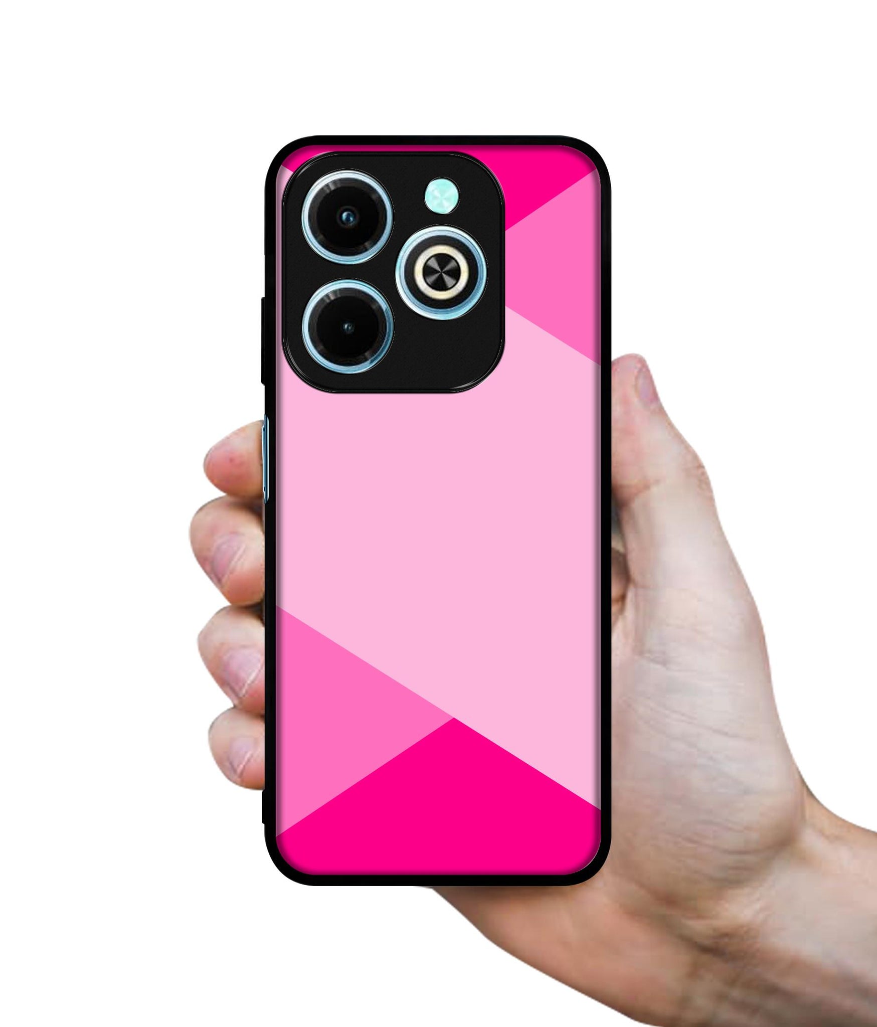 Pink Cross Vector Designer 2D Printed Back Case Cover for Infinix Hot 40i 4G / Tecno Spark GO (2024) 4G