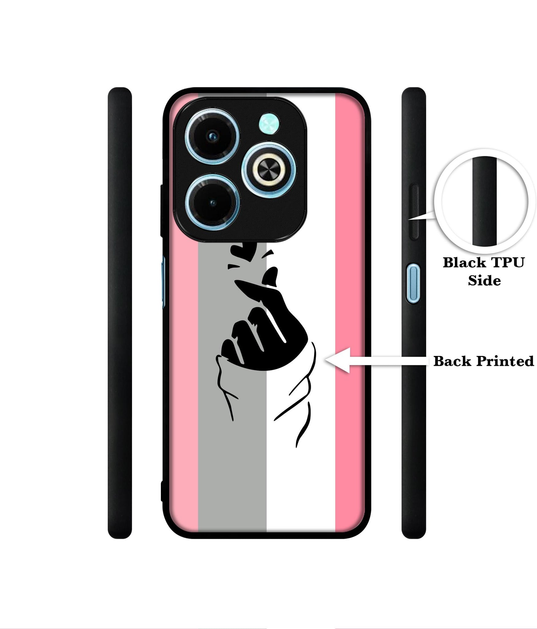 Cute Mini Love Designer 2D Printed Back Case Cover for Infinix Hot 40i 4G / Tecno Spark GO (2024) 4G