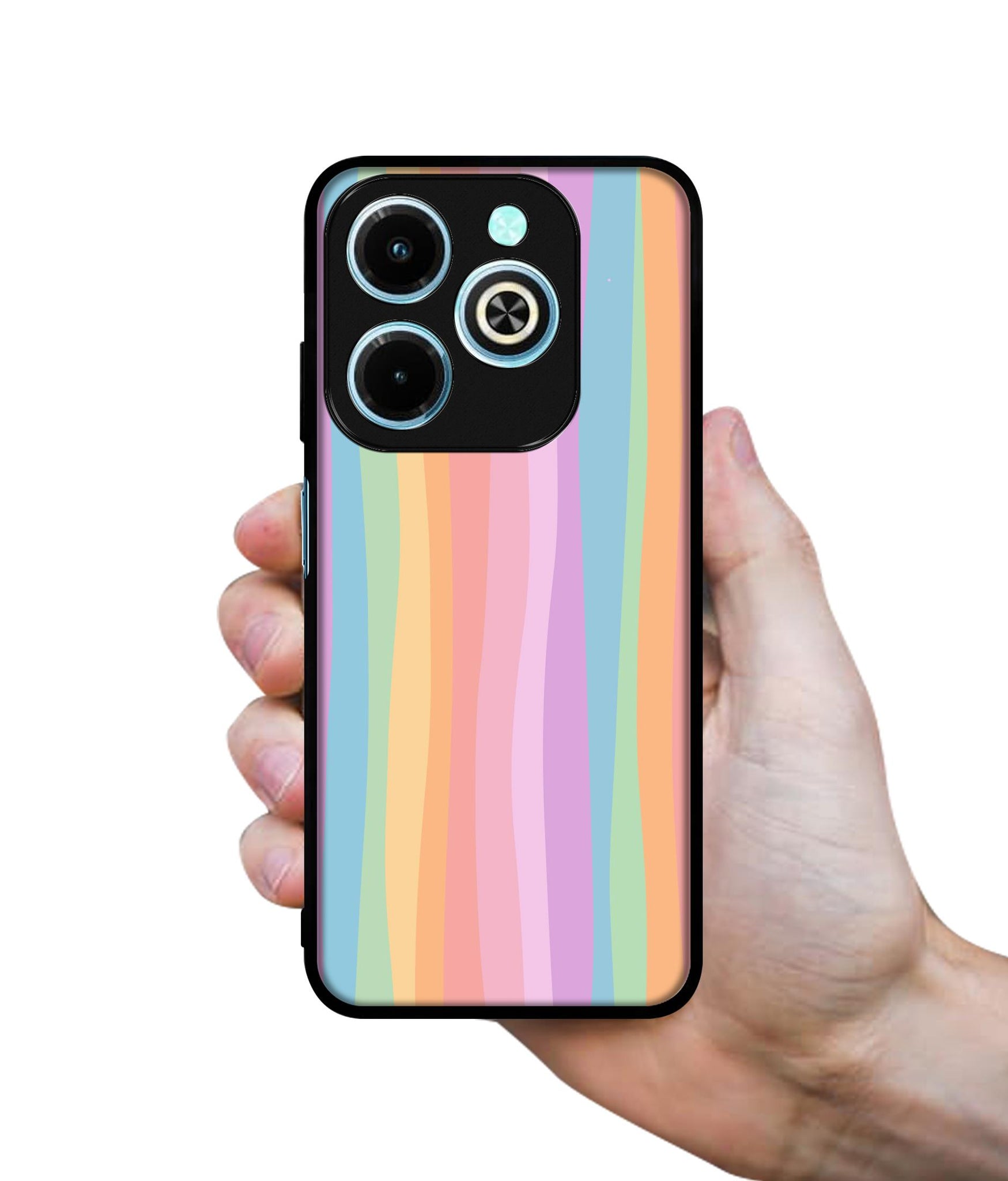 Cool Rainbow Designer 2D Printed Back Case Cover for Infinix Hot 40i 4G / Tecno Spark GO (2024) 4G