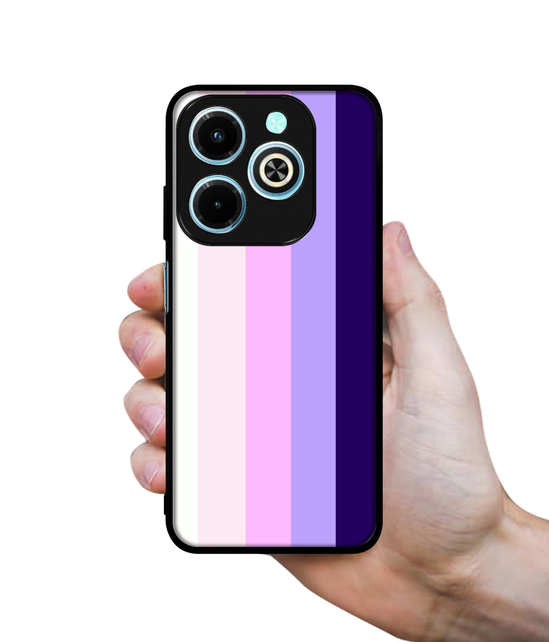 Pink and Purple Lines Designer 2D Printed Back Case Cover for Infinix Hot 40i 4G / Tecno Spark GO (2024) 4G