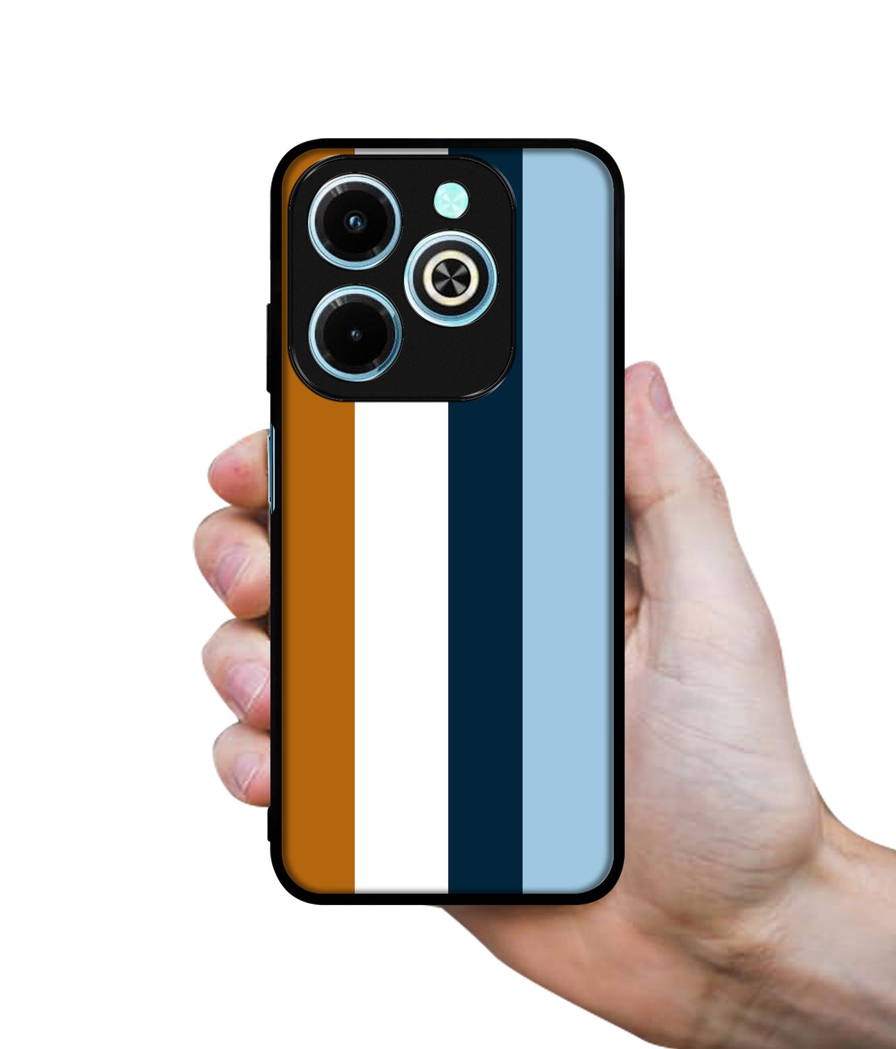 Color Stripes Designer 2D Printed Back Case Cover for Infinix Hot 40i 4G / Tecno Spark GO (2024) 4G