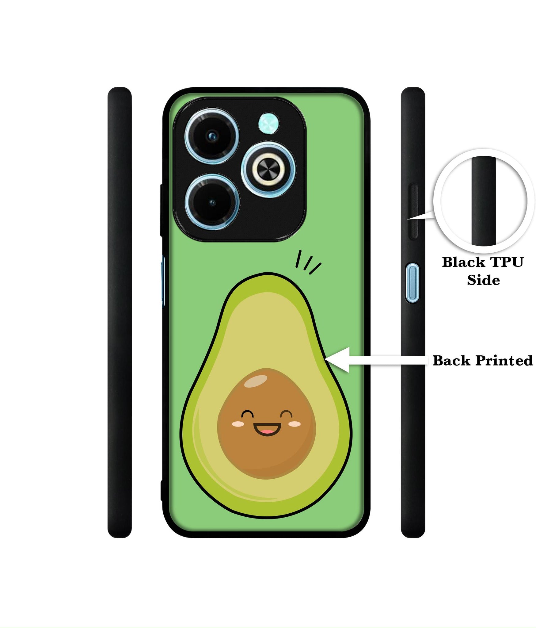 Avocados Designer 2D Printed Back Case Cover for Infinix Hot 40i 4G / Tecno Spark GO (2024) 4G