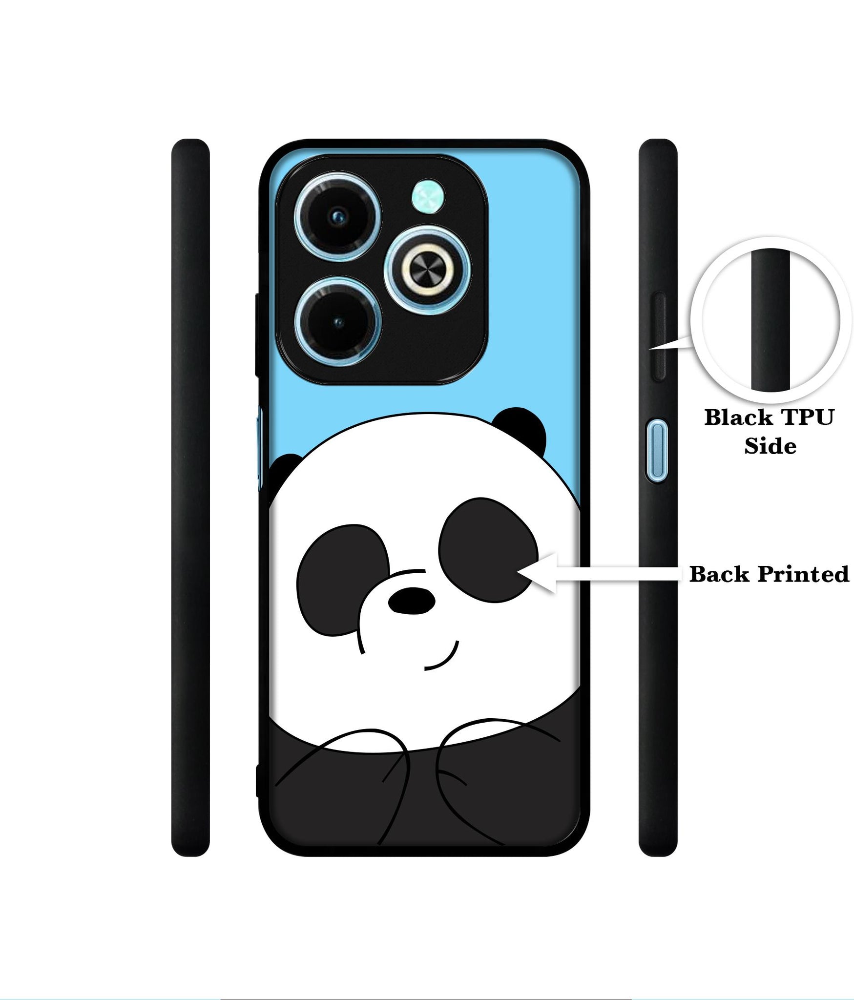 Cute Panda Designer 2D Printed Back Case Cover for Infinix Hot 40i 4G / Tecno Spark GO (2024) 4G