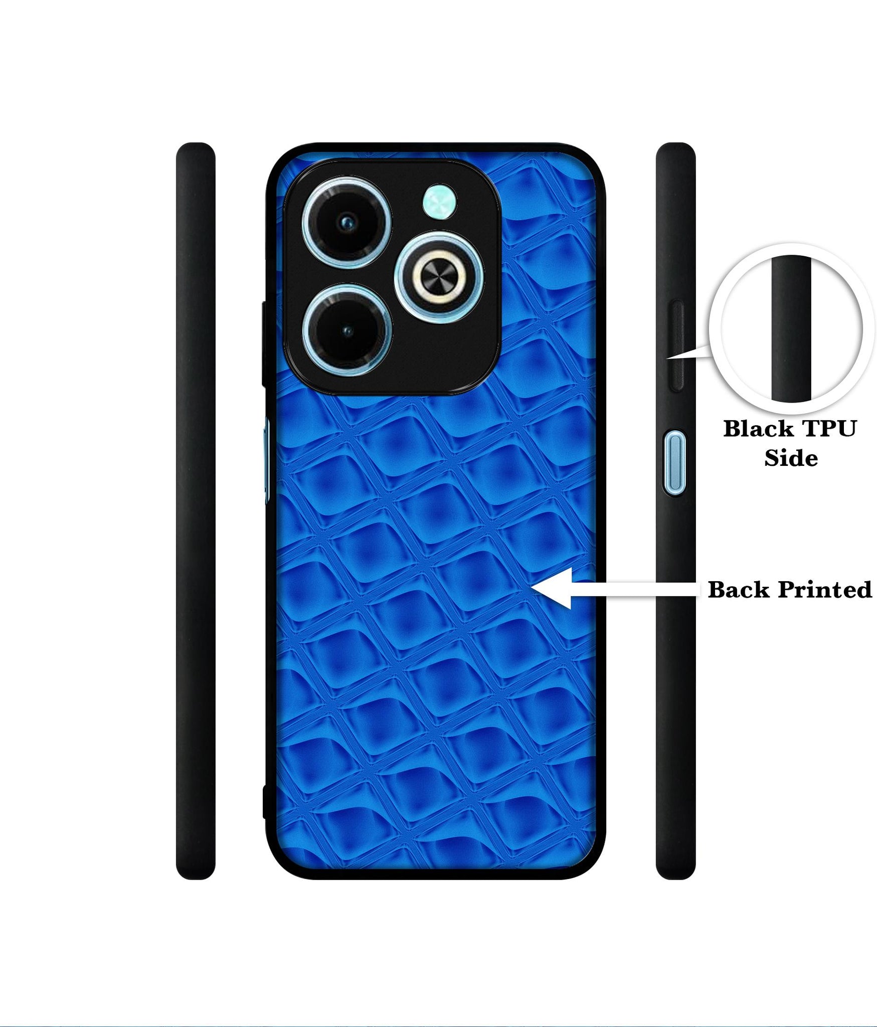 Blue Diamond Designer 2D Printed Back Case Cover for Infinix Hot 40i 4G / Tecno Spark GO (2024) 4G