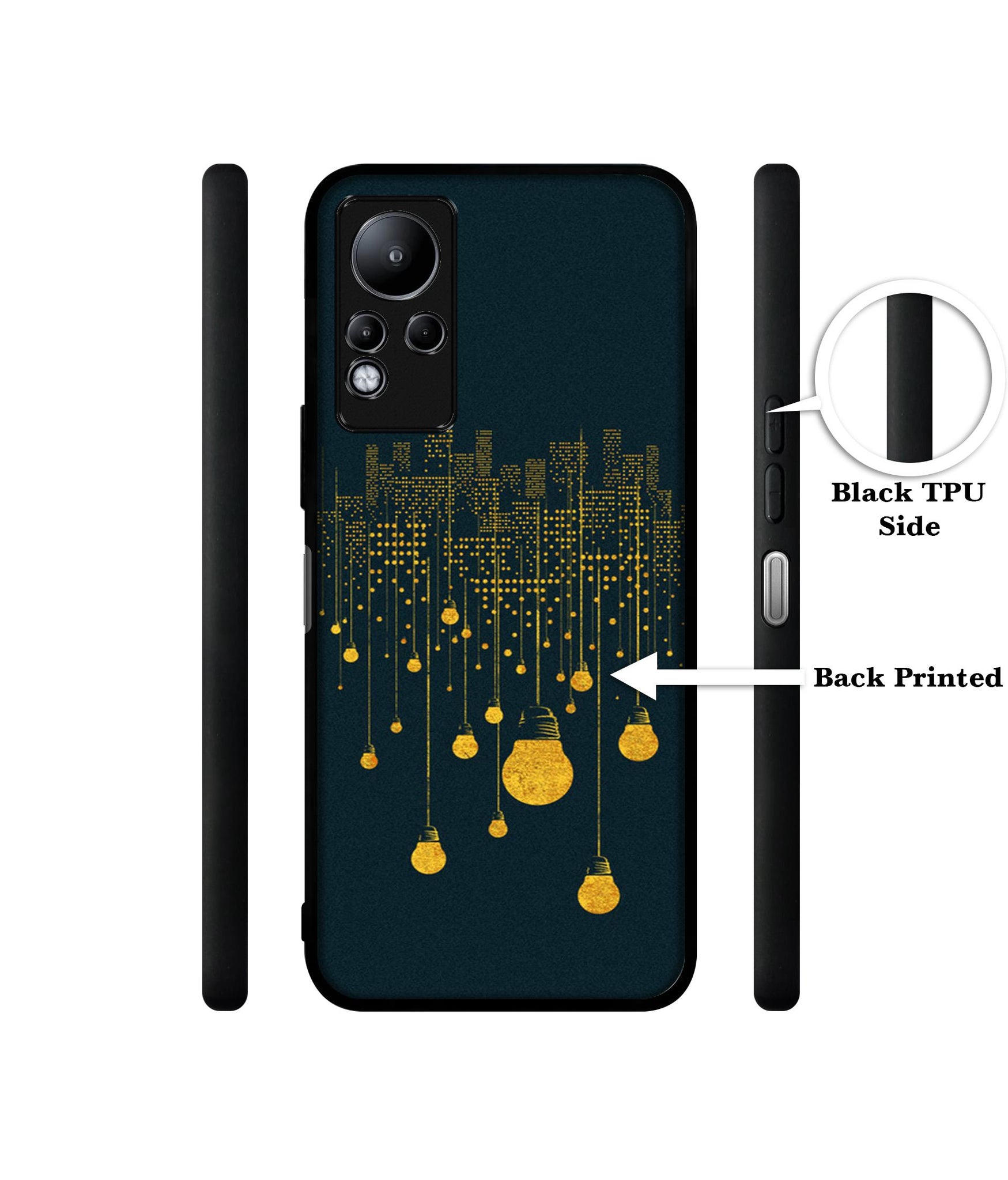 City Light Pattern Designer 2D Printed Back Case Cover for Infinix Note 11 4G