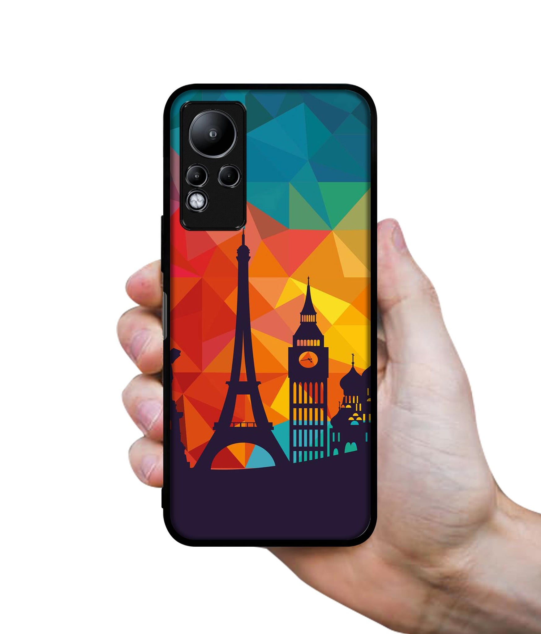 Colored Paris Designer 2D Printed Back Case Cover for Infinix Note 11 4G