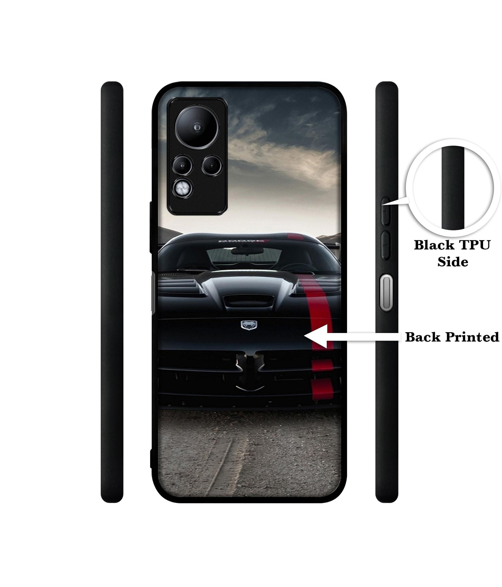 Sports Car Pattern Designer 2D Printed Back Case Cover for Infinix Note 11 4G