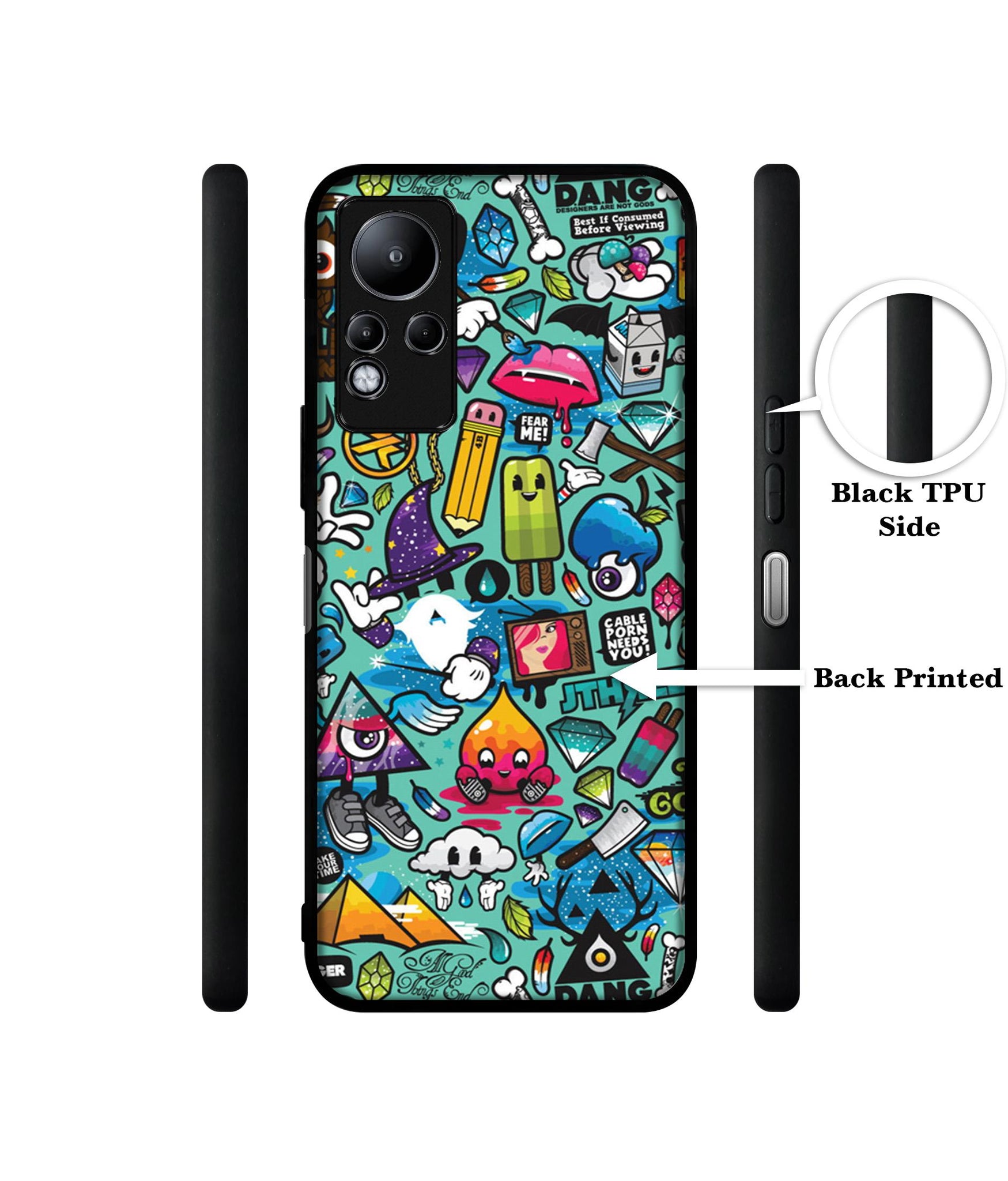 Crazy Designer 2D Printed Back Case Cover for Infinix Note 11 4G