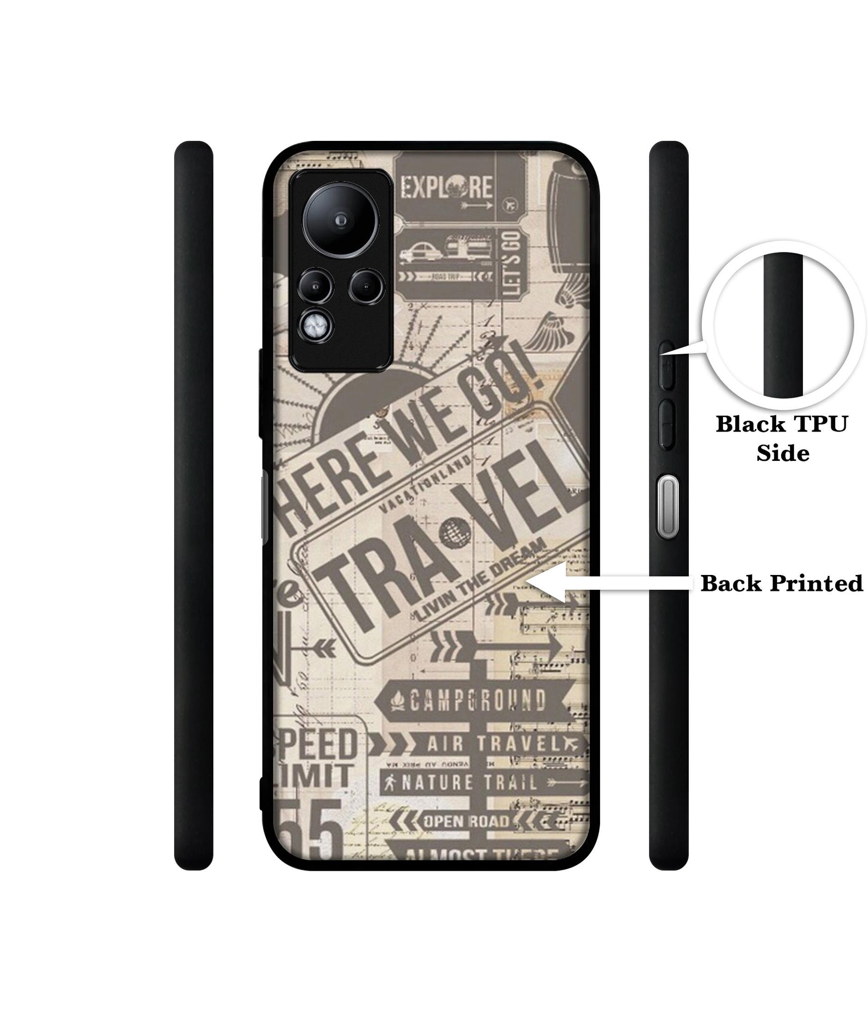 Travel Designer 2D Printed Back Case Cover for Infinix Note 11 4G