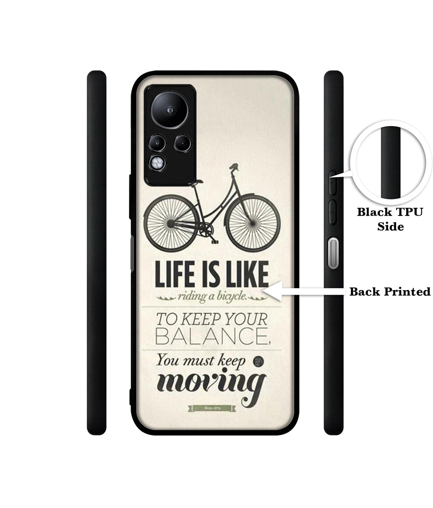 Life is Like Moving Designer 2D Printed Back Case Cover for Infinix Note 11 4G
