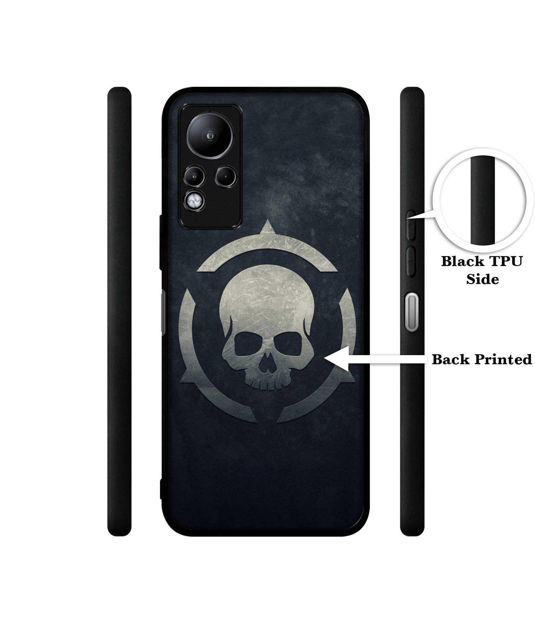 Skull Pattern Print Designer 2D Printed Back Case Cover for Infinix Note 11 4G