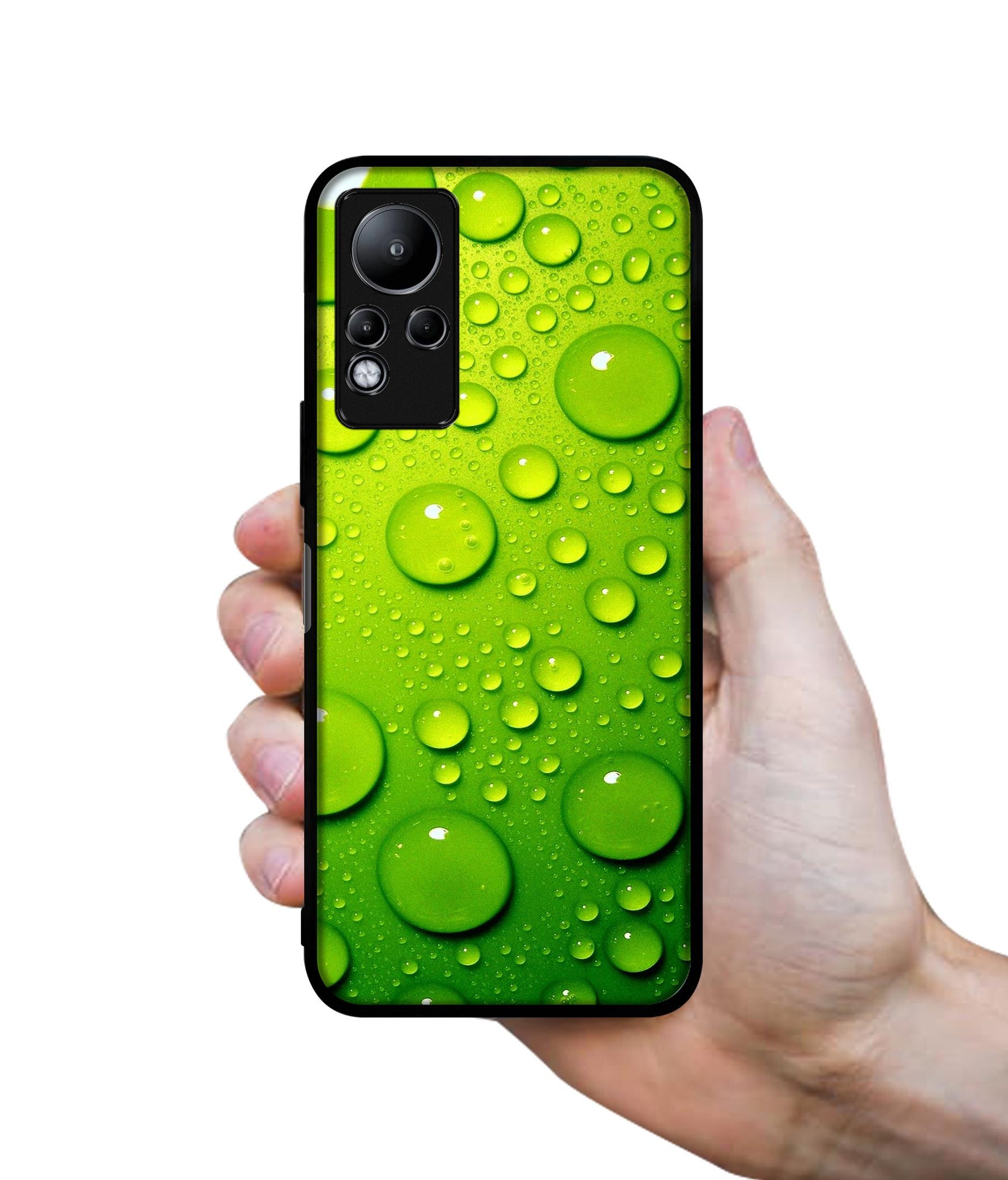 Green Bubbles Designer 2D Printed Back Case Cover for Infinix Note 11 4G