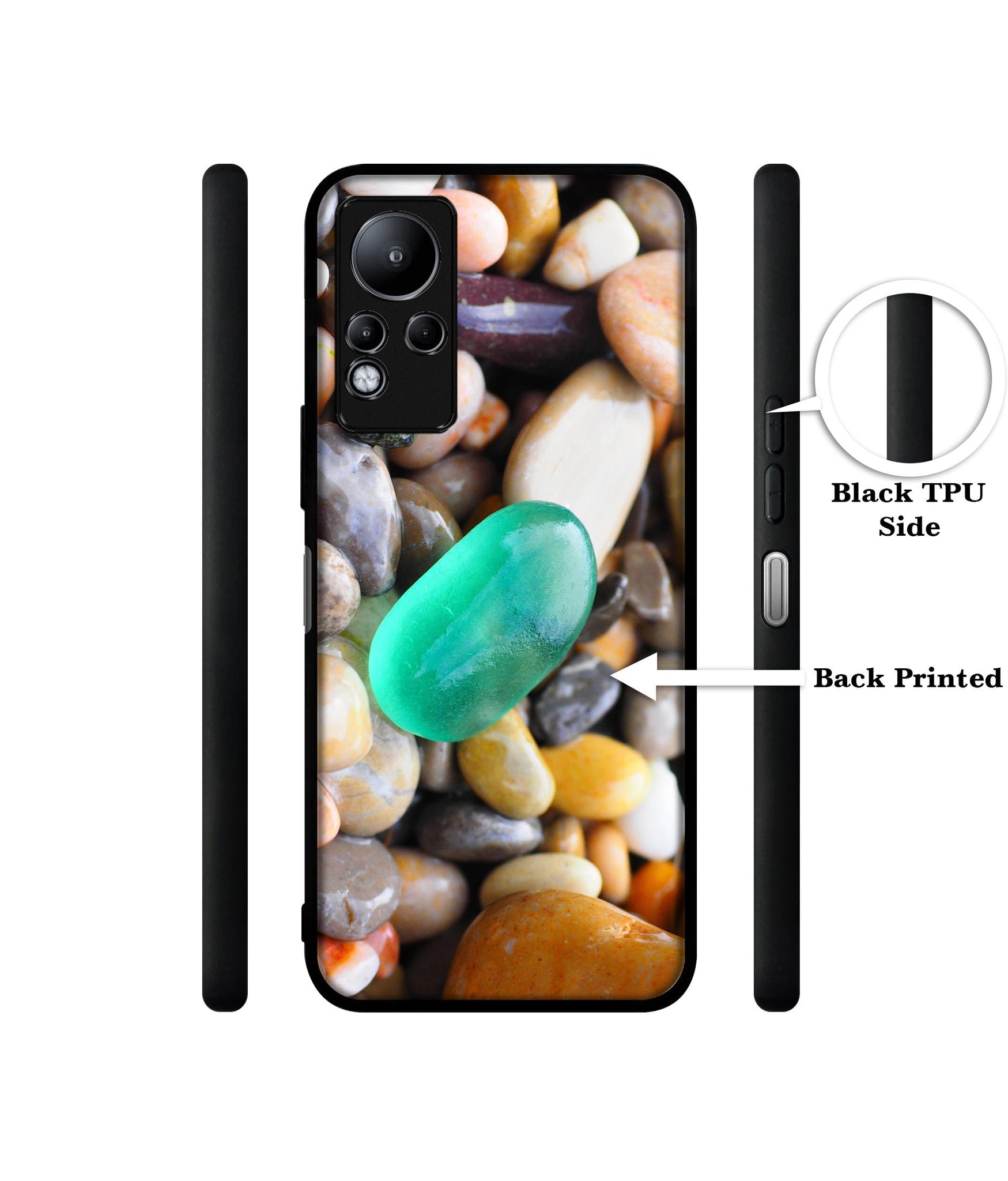 Sea Stones Designer 2D Printed Back Case Cover for Infinix Note 11 4G