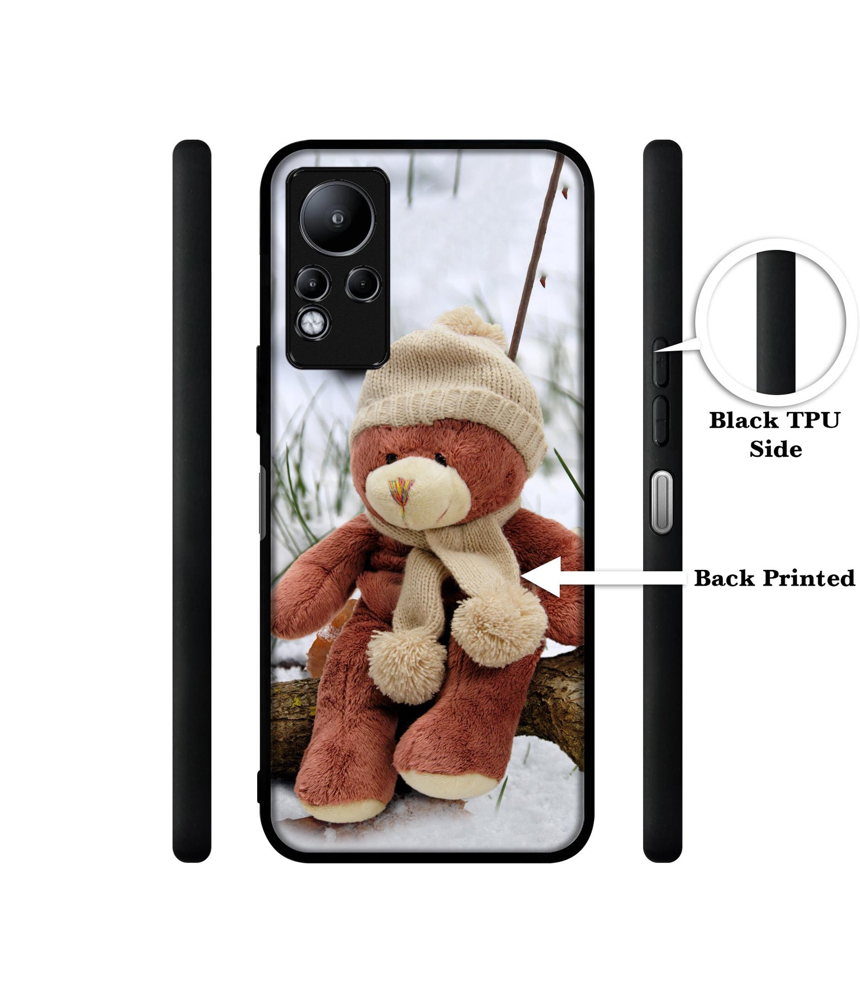 Woolen Bear Designer 2D Printed Back Case Cover for Infinix Note 11 4G