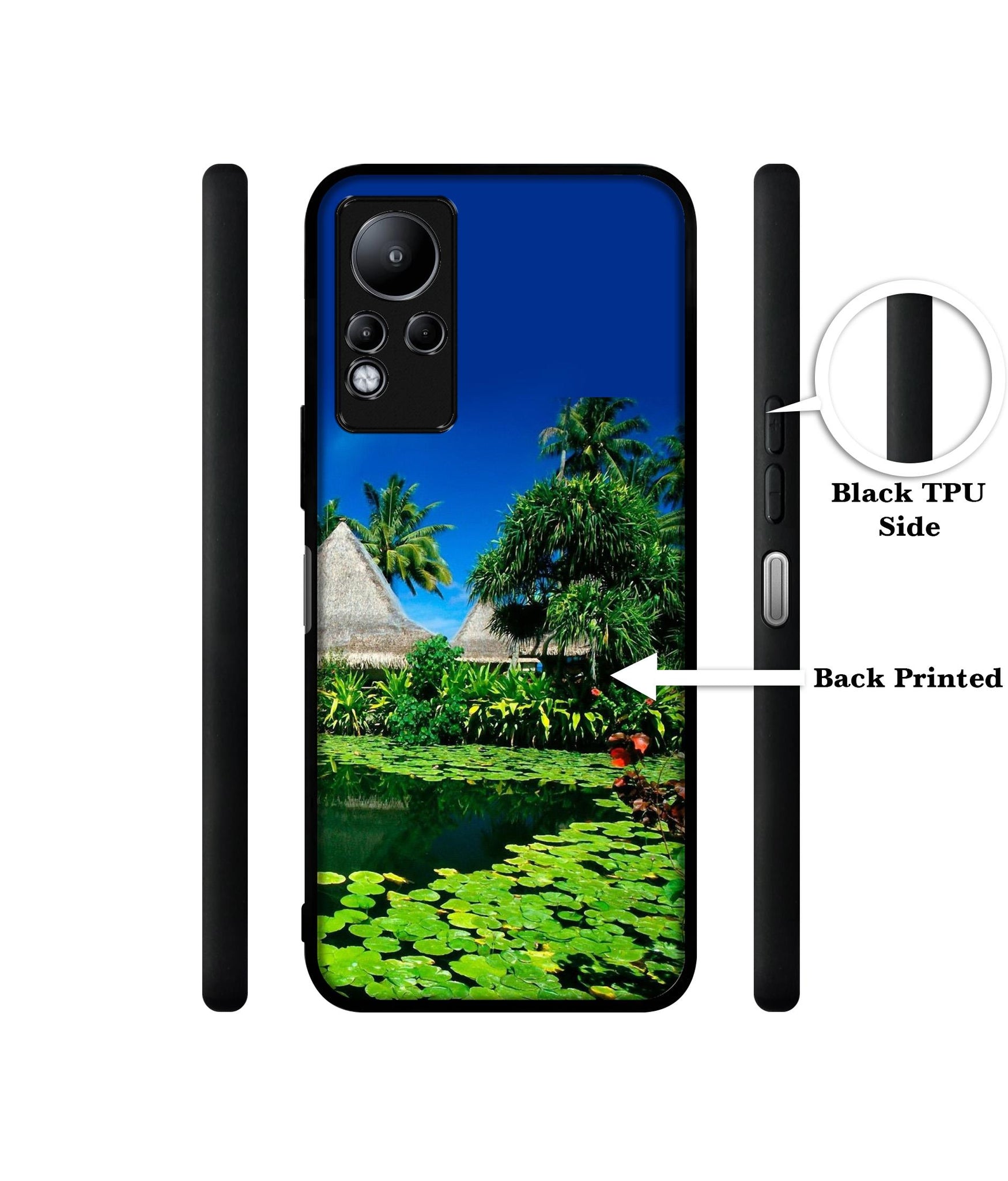 Tropics Water Designer 2D Printed Back Case Cover for Infinix Note 11 4G